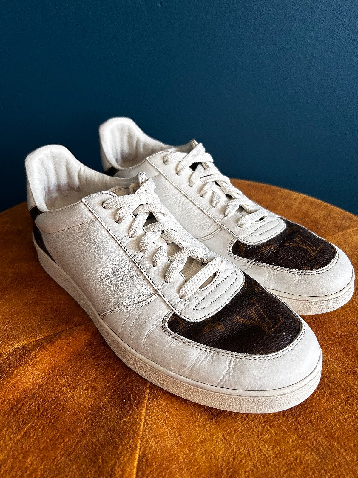 Sneakers tal-Ġilda Bajda Louis Vuitton - photo 4