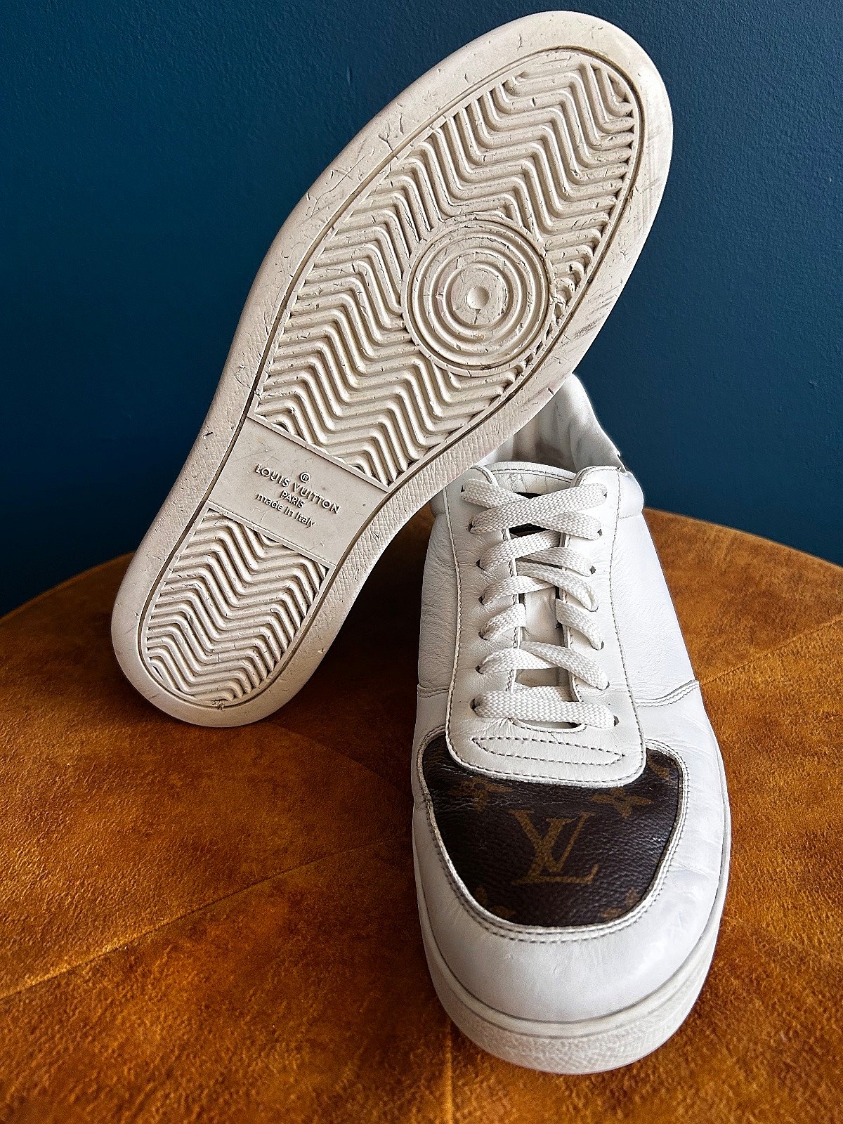 Sneakers tal-Ġilda Bajda Louis Vuitton - photo 5