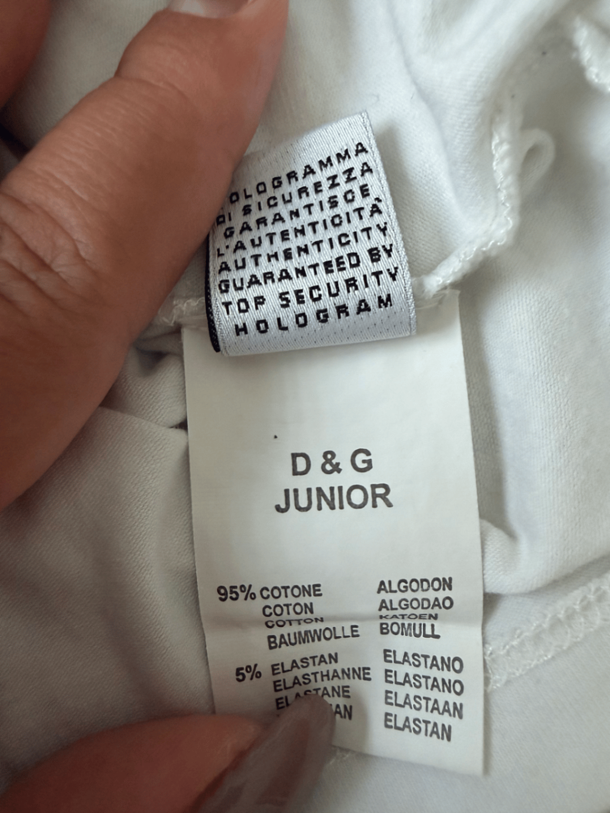 Blusa branca de manga comprida com estampa. - photo 6