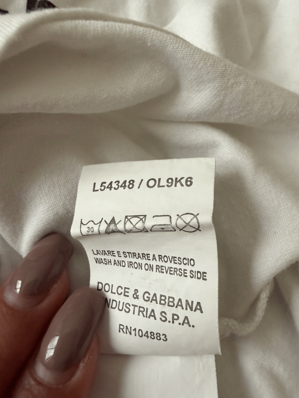 Blusa branca de manga comprida com estampa. - photo 7