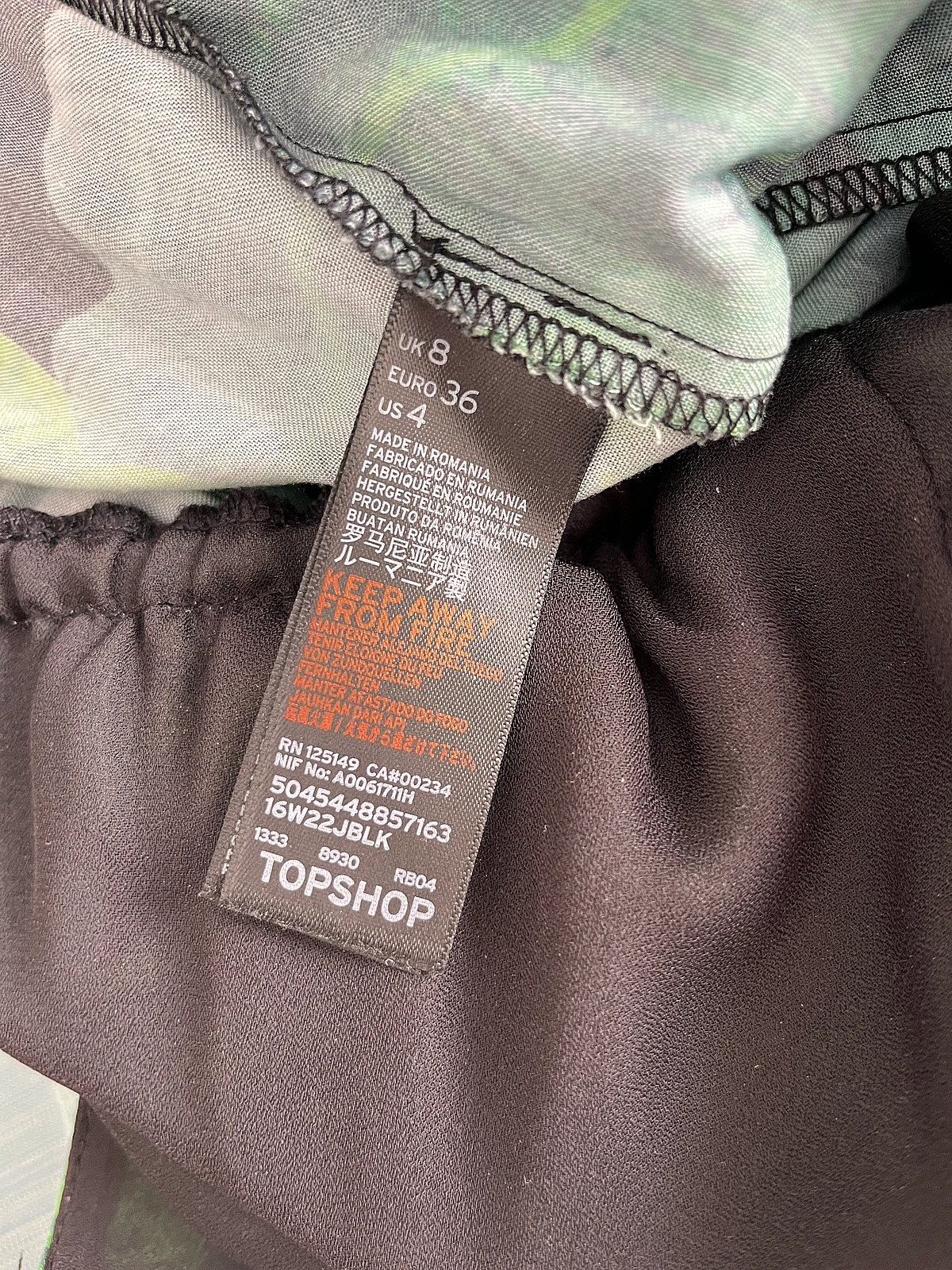Tuta Topshop con stampa a foglie tropicali - photo 3