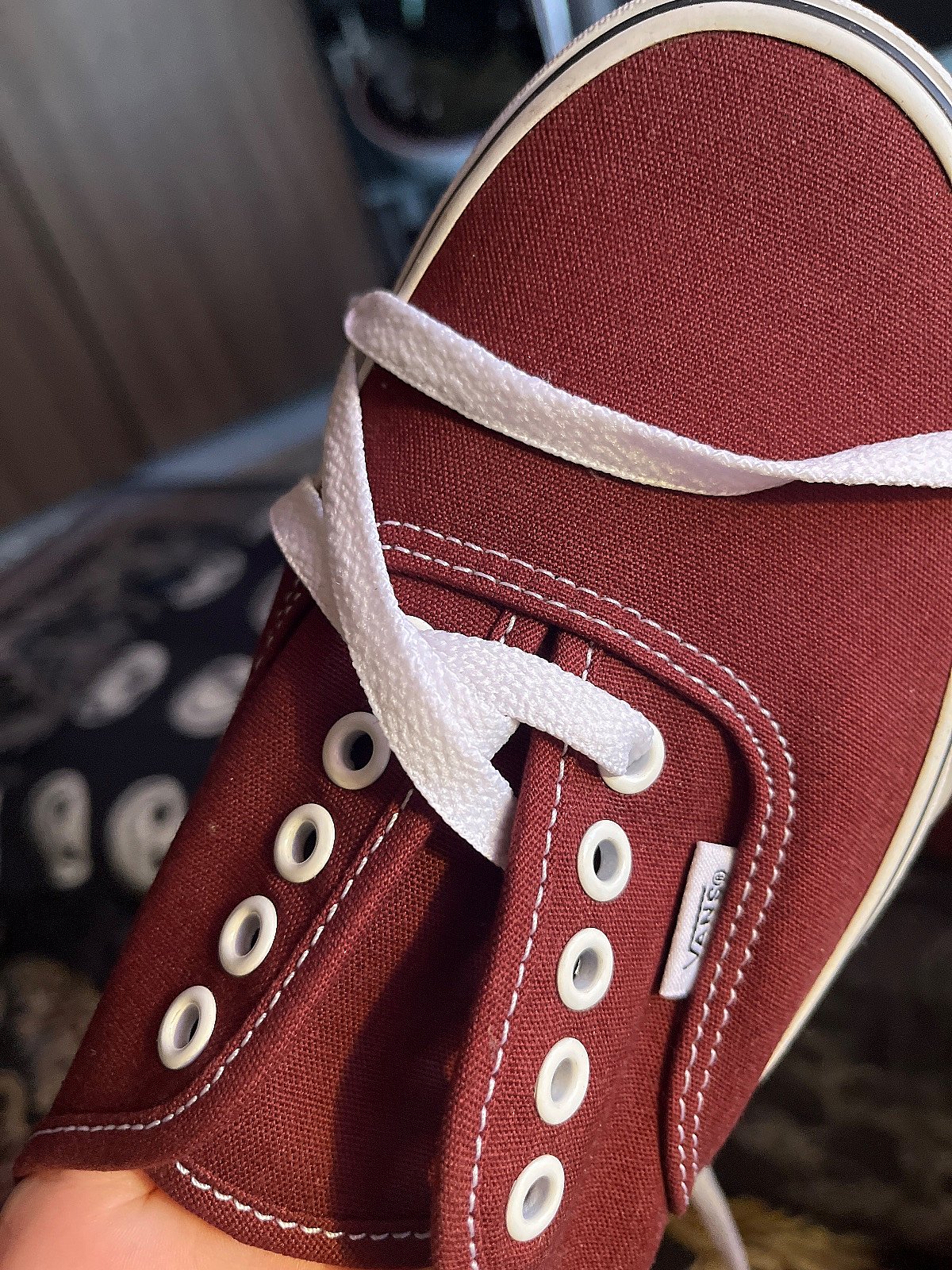 Vans burgundy shoes  - photo 3