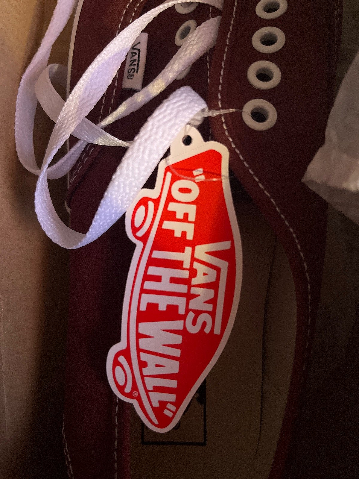Vans burgundy shoes  - photo 4
