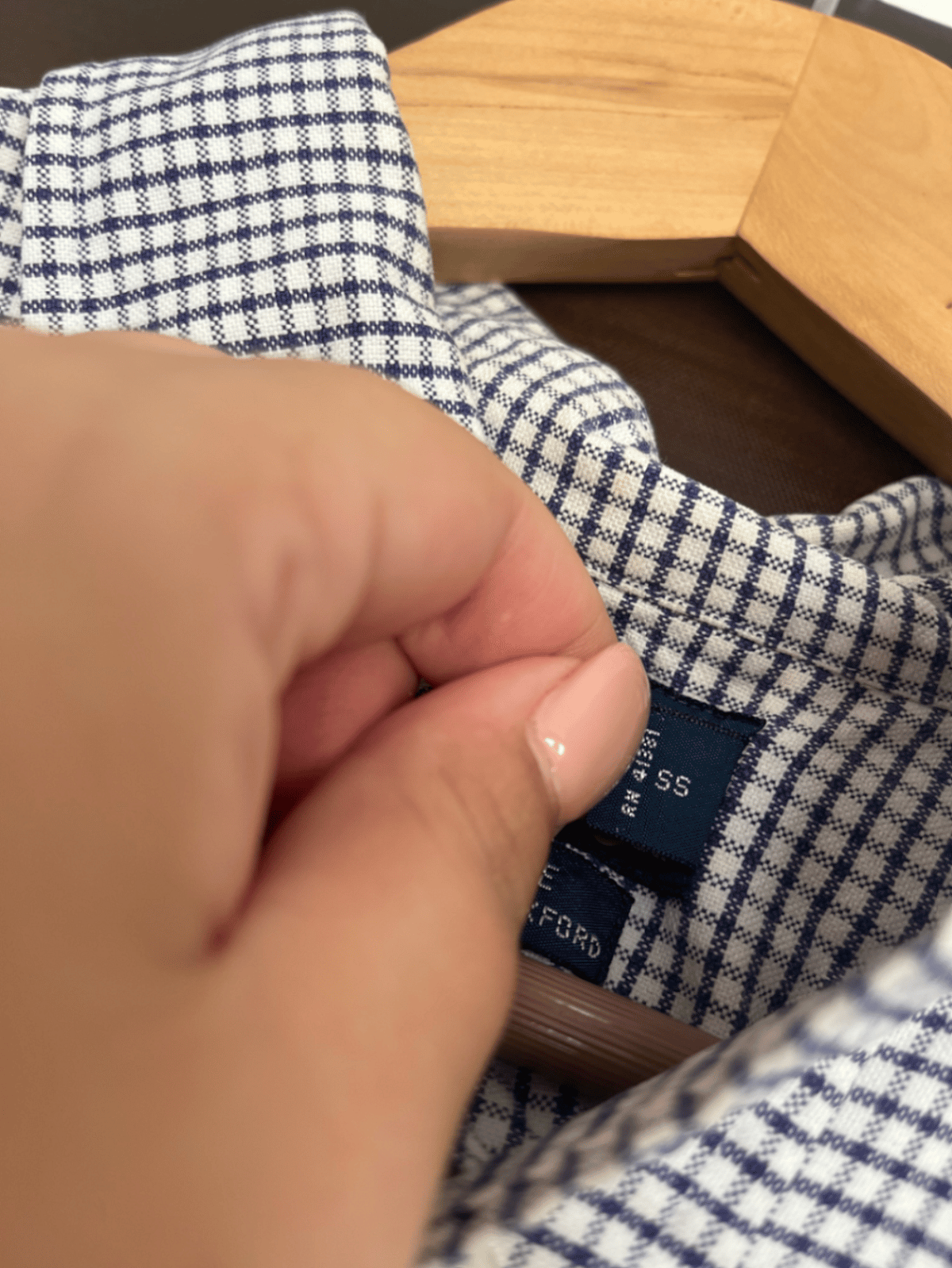 Qmis Oxford b'Ċekkijiet ta' Ralph Lauren - photo 5