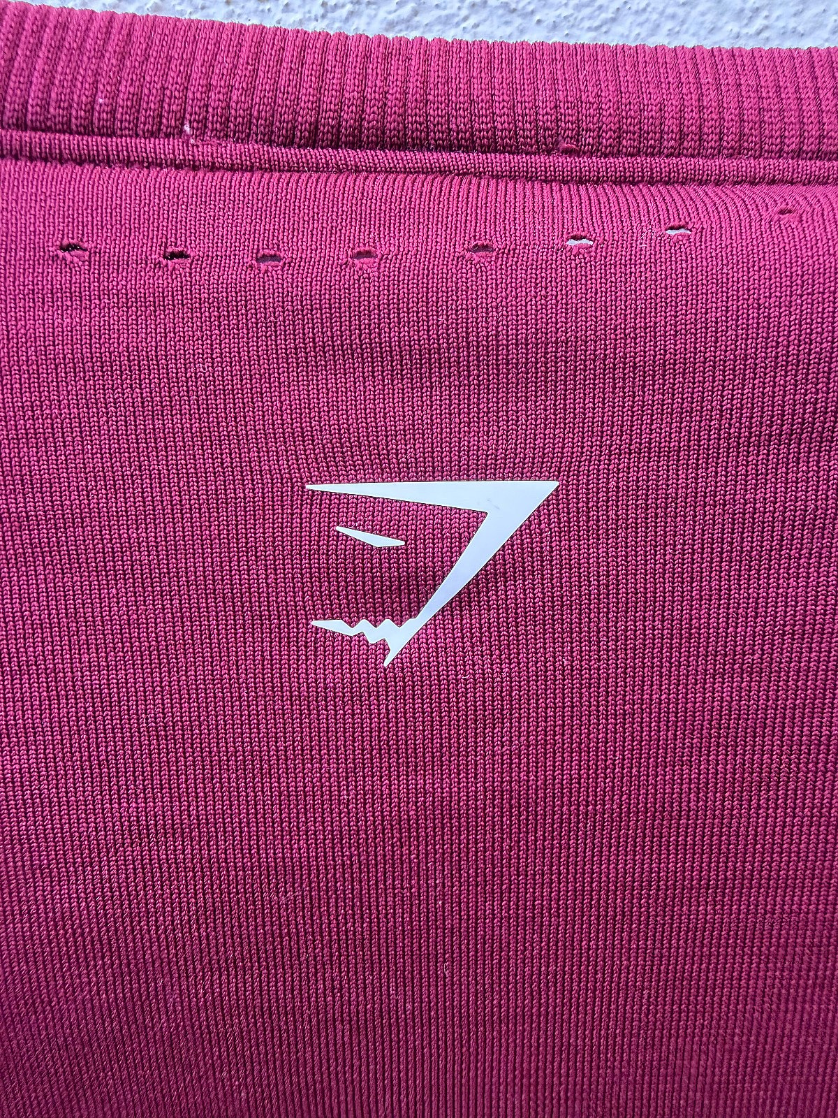 Top sportivo Gymshark color bordeaux con coulisse - photo 5