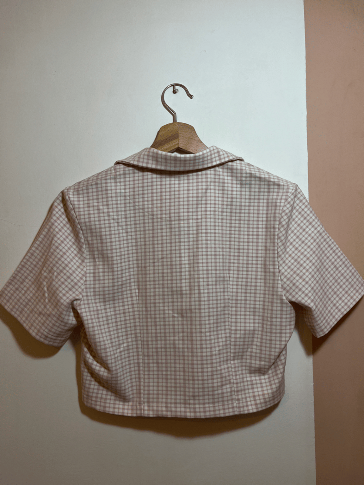 Camicia a maniche corte con stampa a quadretti - photo 4