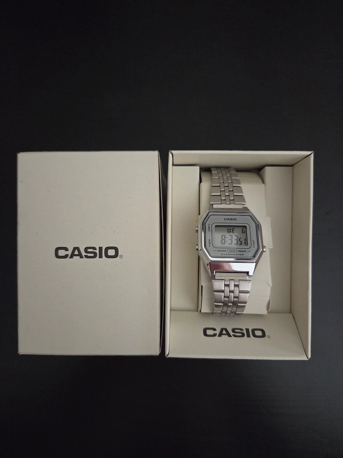 NUOVO CON CONFEZIONE - Orologio digitale Casio argento - photo 4