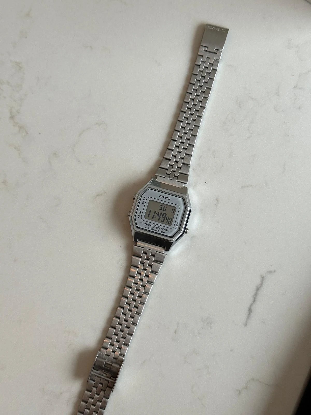 NUOVO CON CONFEZIONE - Orologio digitale Casio argento - photo 3
