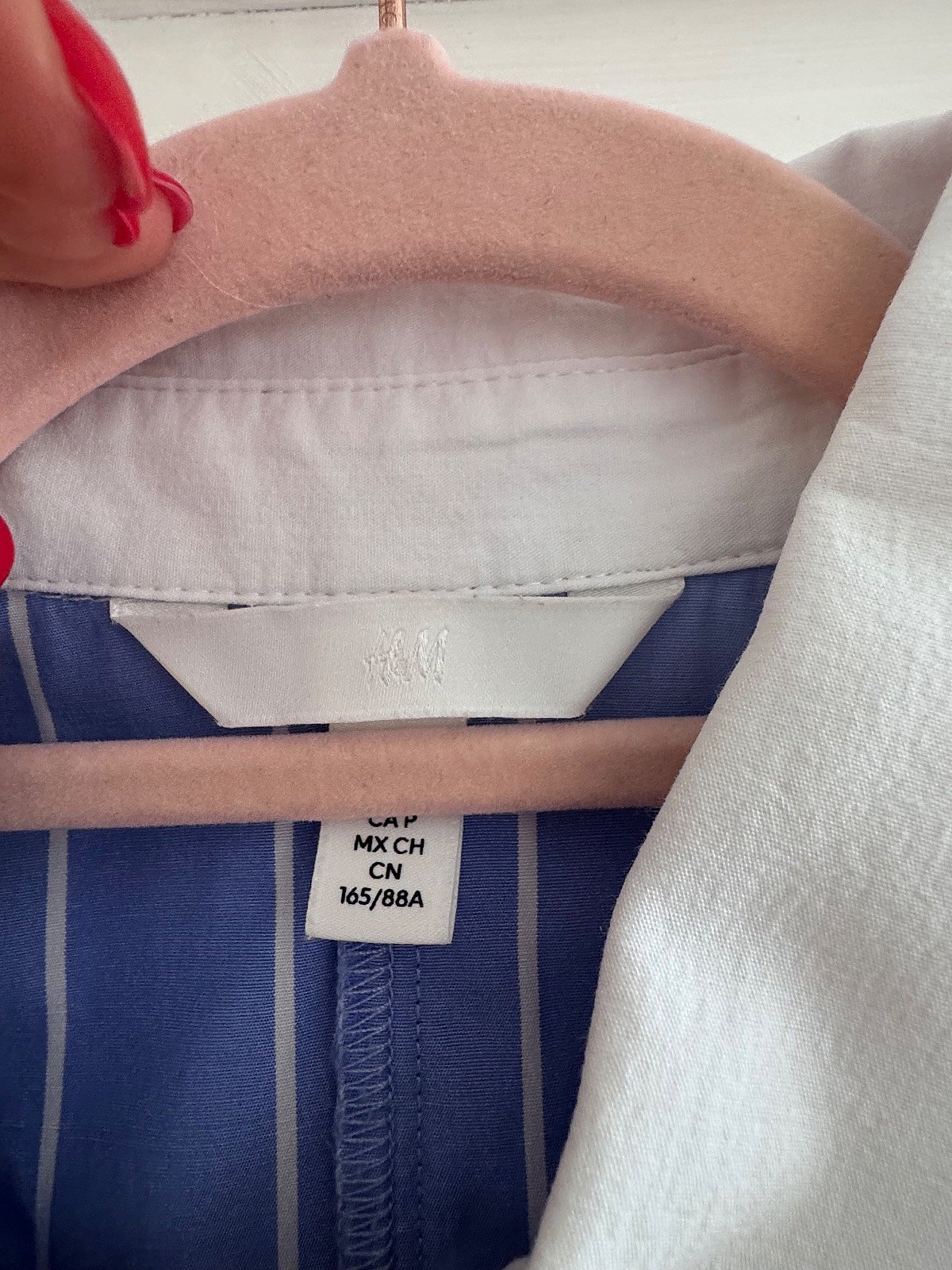Abito camicia a righe blu di H&M - photo 5