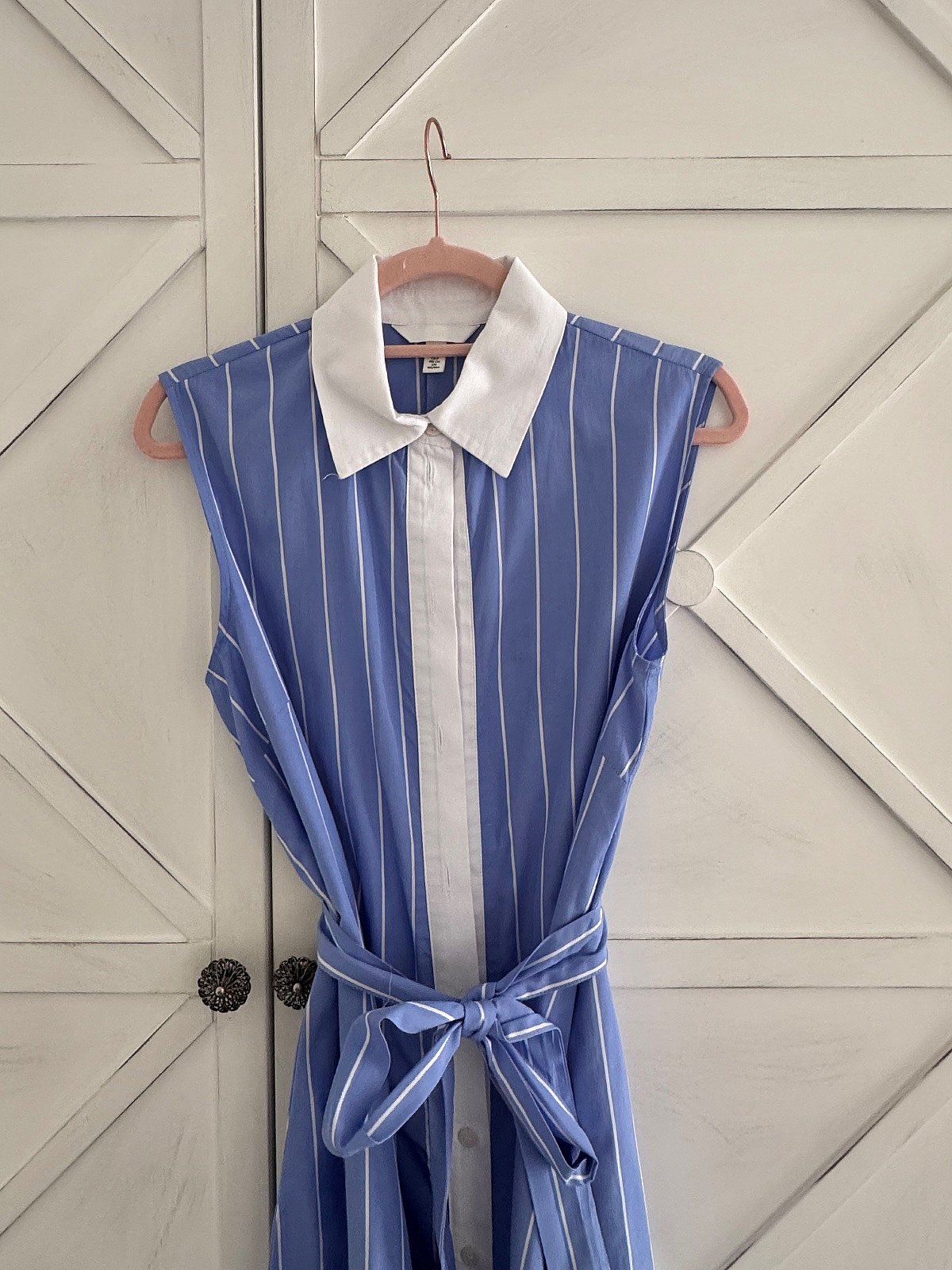 Abito camicia a righe blu di H&M - photo 2