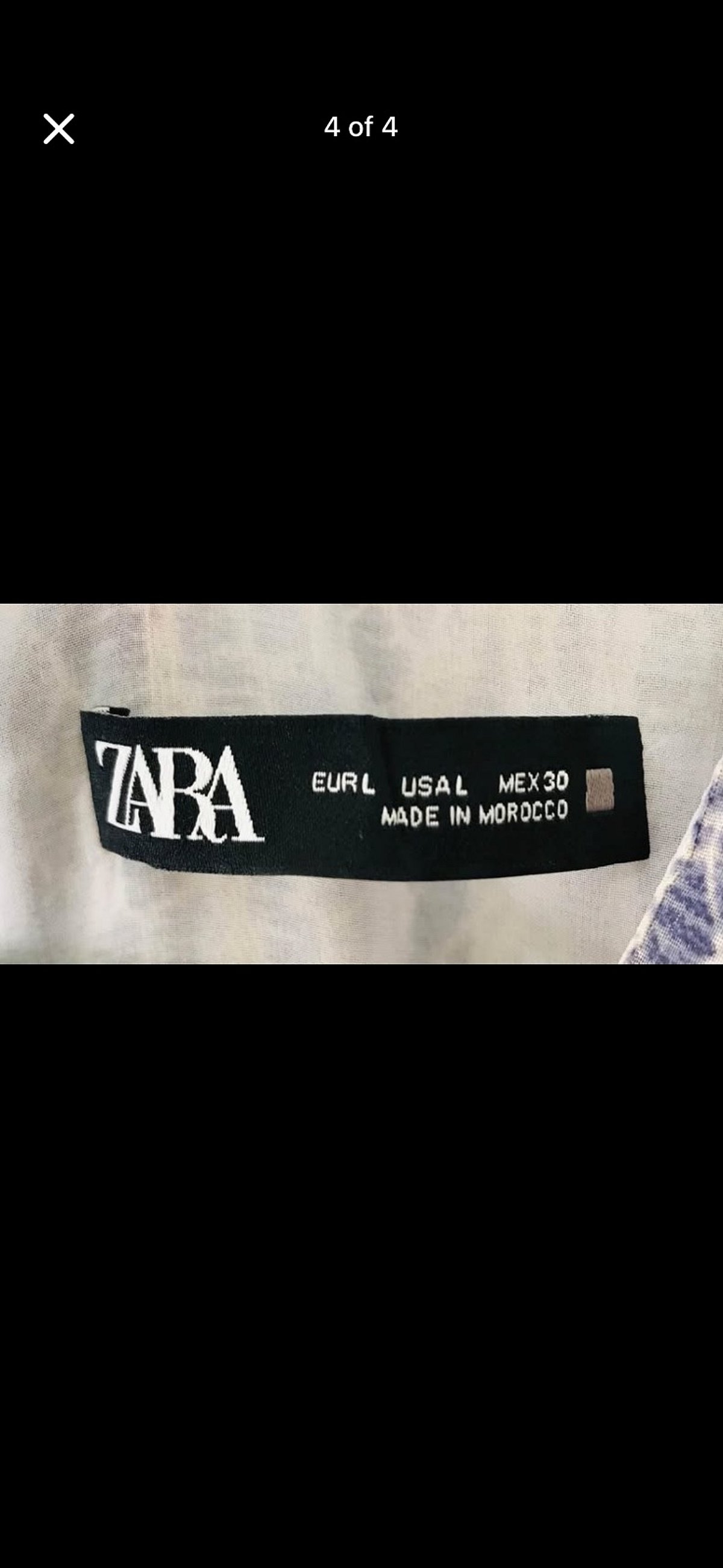Vestido mini estampado con fruncidos de Zara - photo 4
