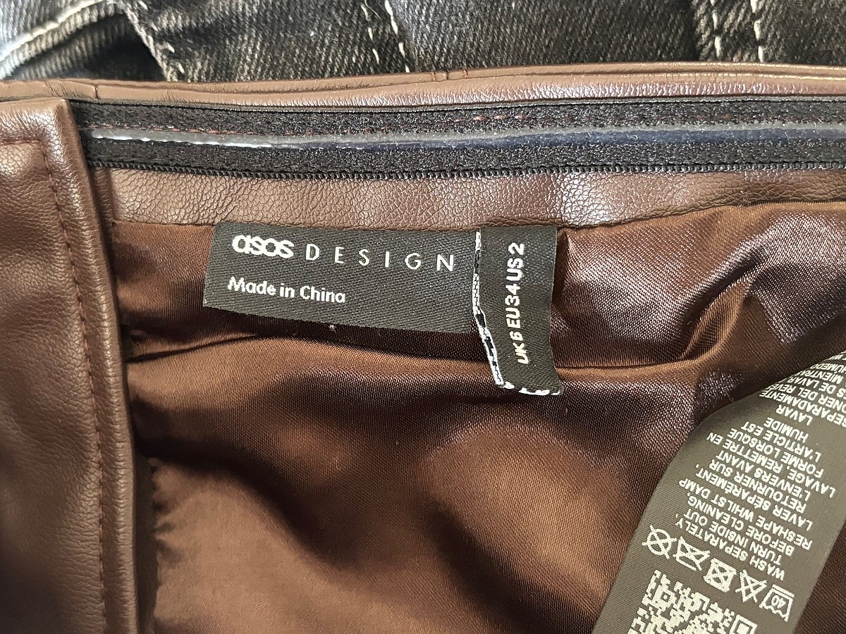 ASOS faux leather brown bustier - photo 3
