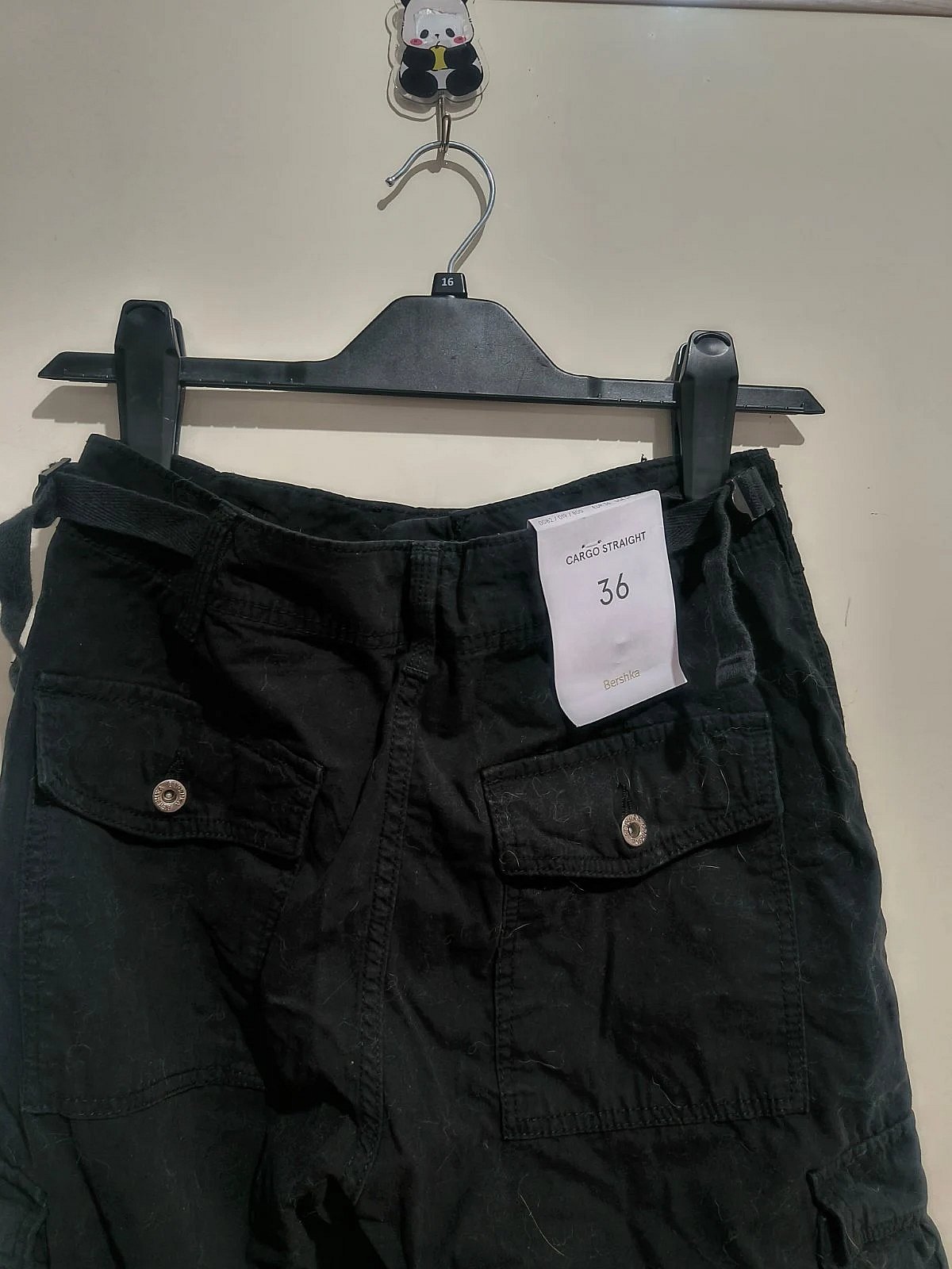 Qalziet Dritti Iswed tal-Kargo Bershka - photo 4