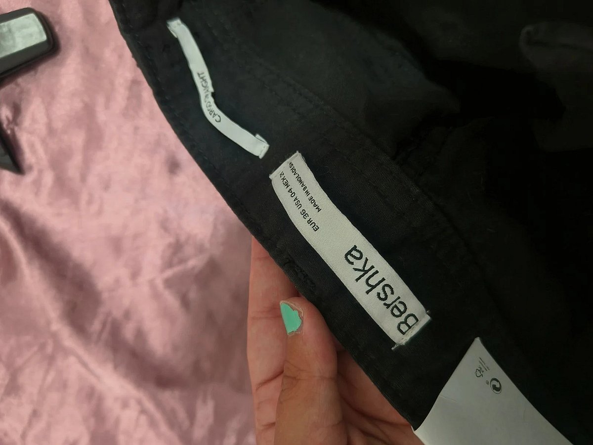 Qalziet Dritti Iswed tal-Kargo Bershka - photo 2