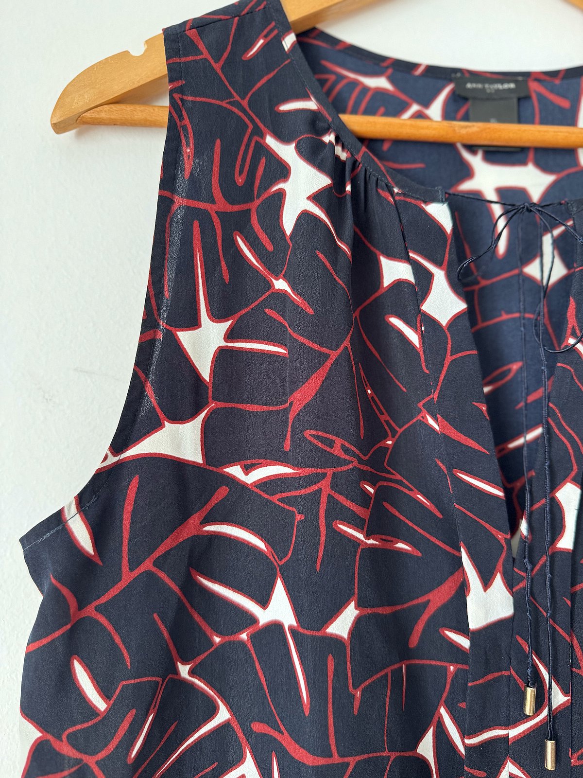 Patterned Sleeveless Blouse Top - photo 3