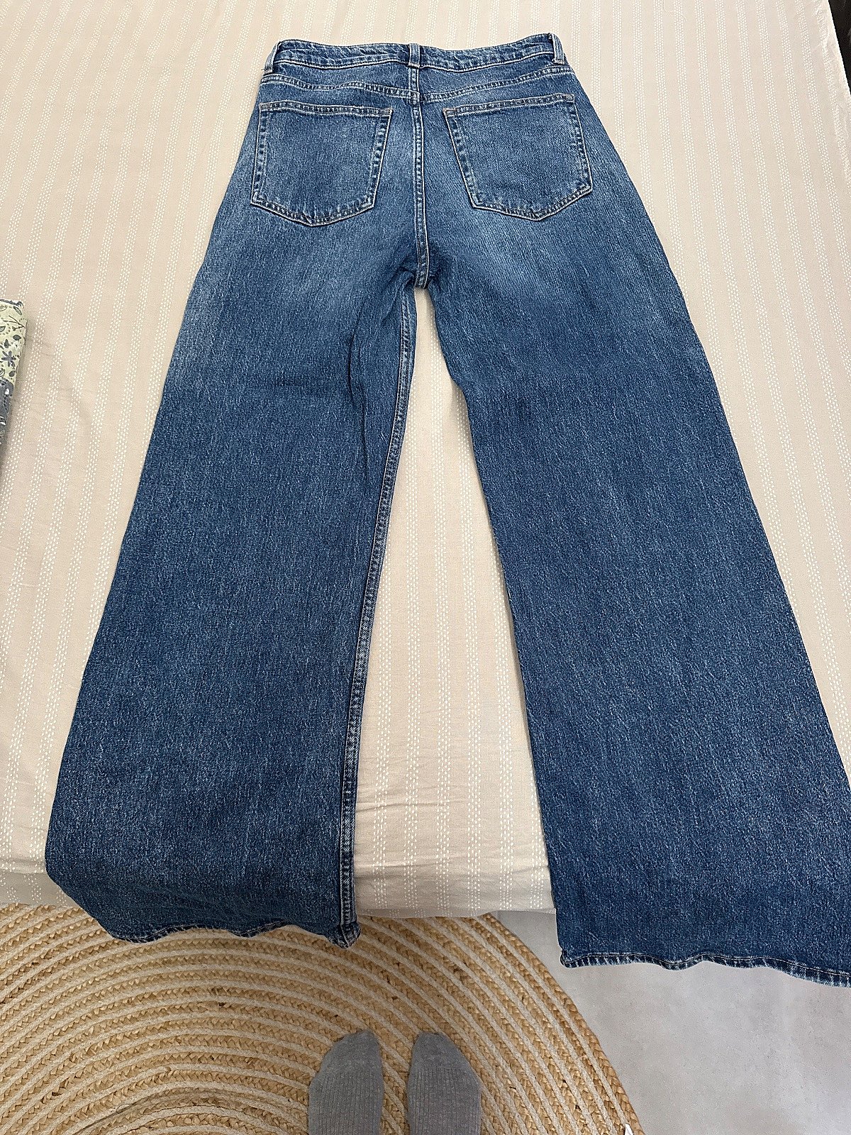 Classic Blue Wide Leg Jeans - photo 2