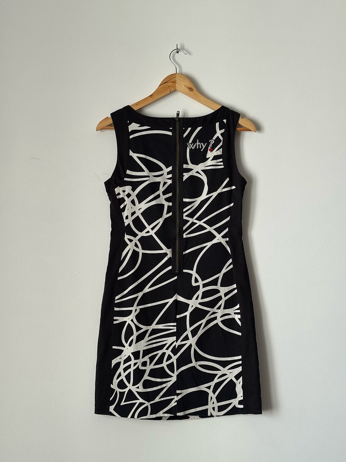 Desigual Black White Abstract Print Dress - photo 4