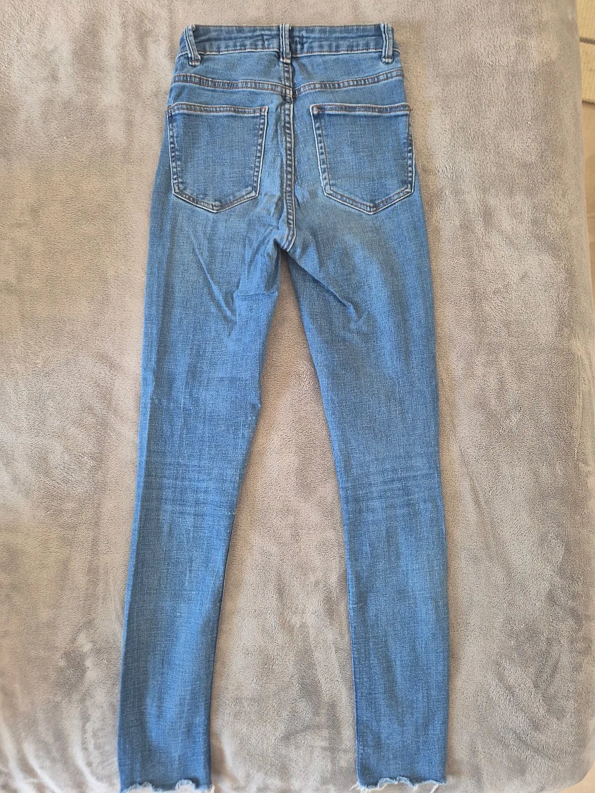 Jeans skinny blu in denim - photo 2