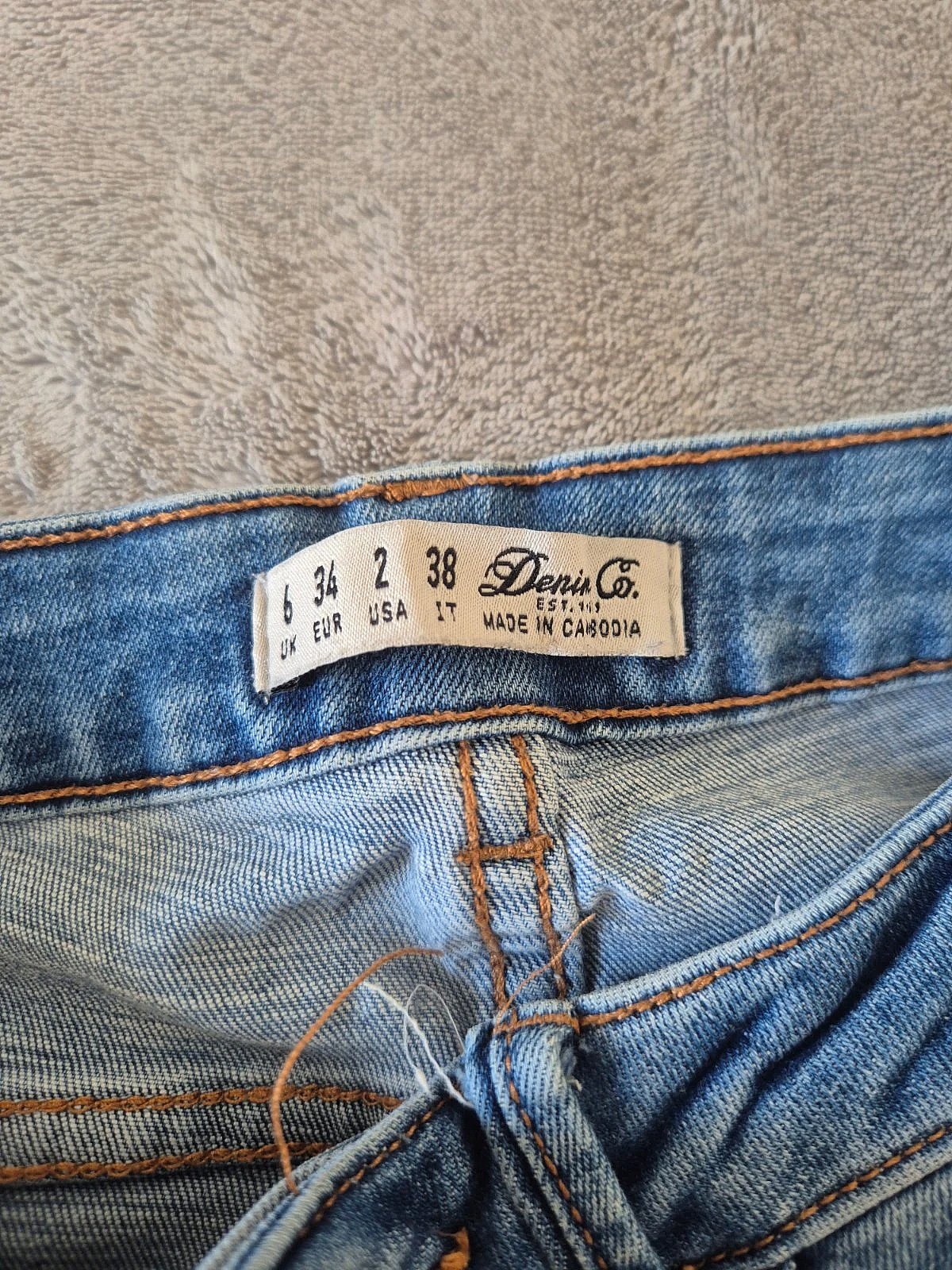 Jeans skinny blu in denim - photo 3