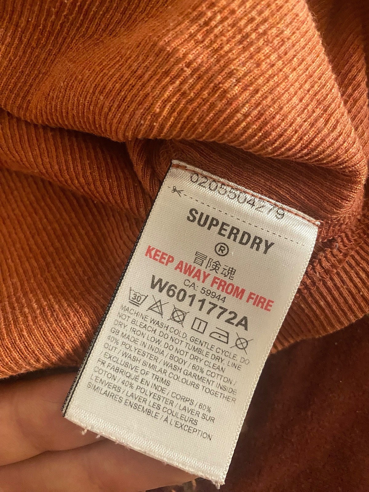 Superdry Orange/Salmon Ribbed Lace Camisol Strap Top - photo 6