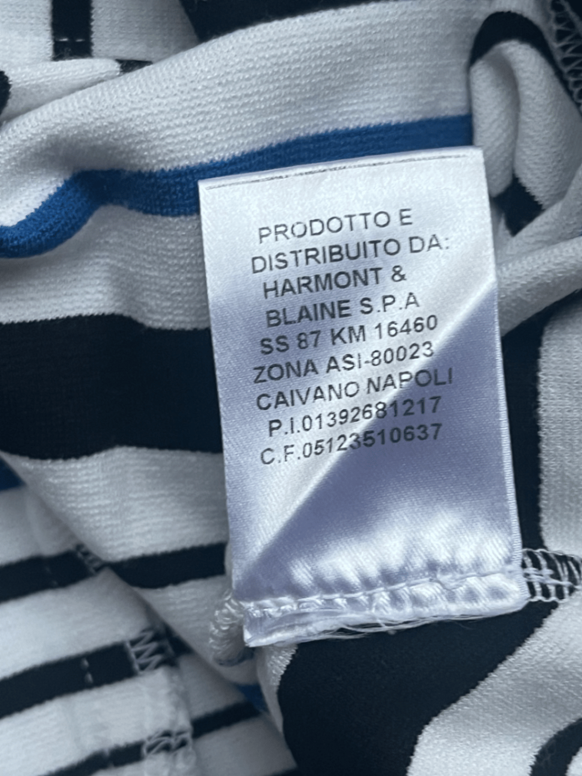 Abito a maniche corte a righe blu Harmont Blaine L - photo 3