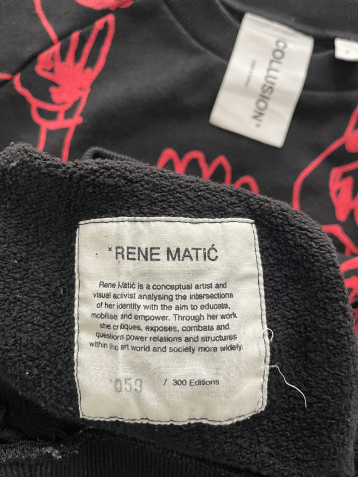 Felpa stampata Collusion Rene Matic - photo 6
