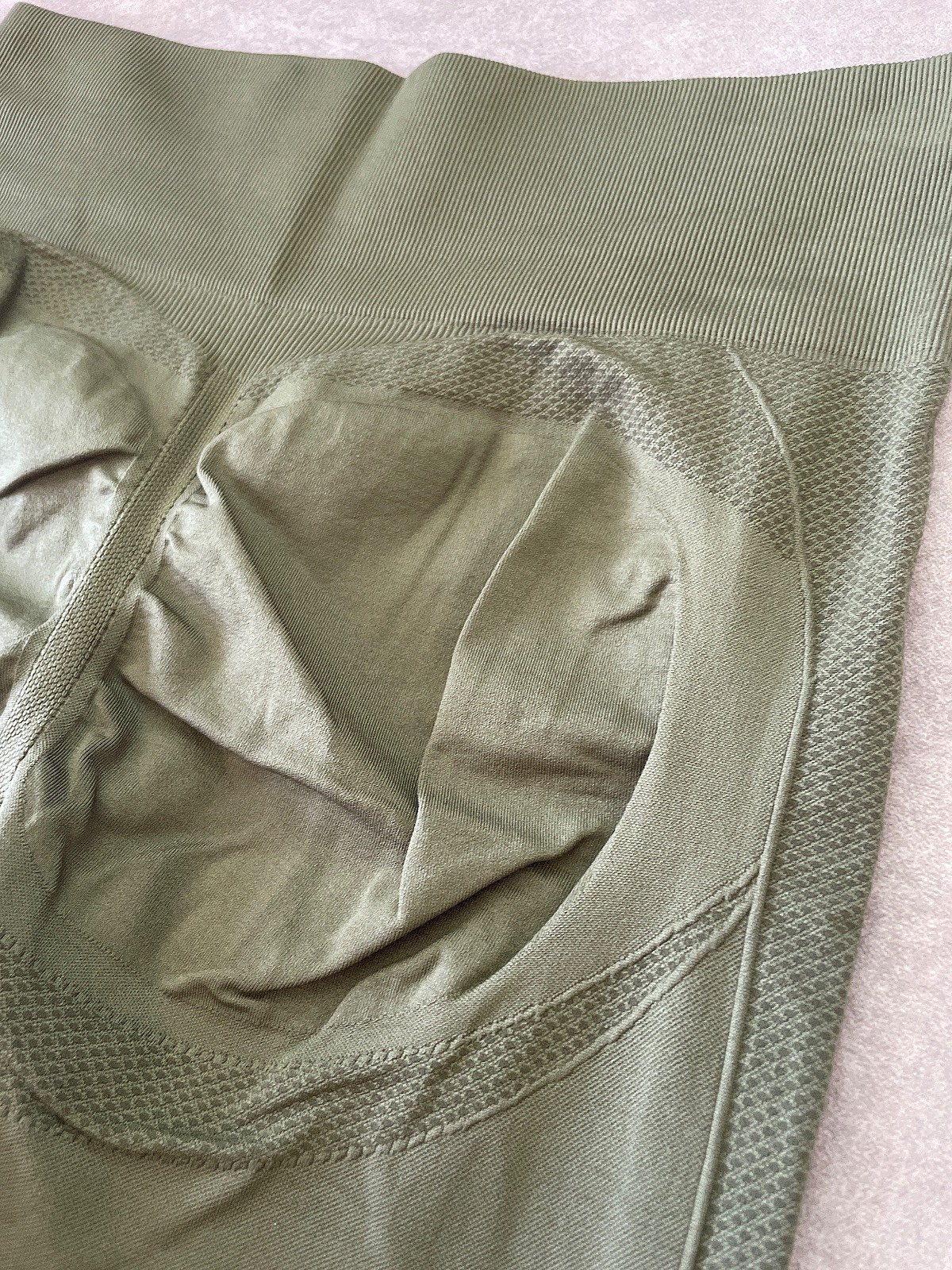 Leggings a zampa d'elefante color verde oliva - photo 3