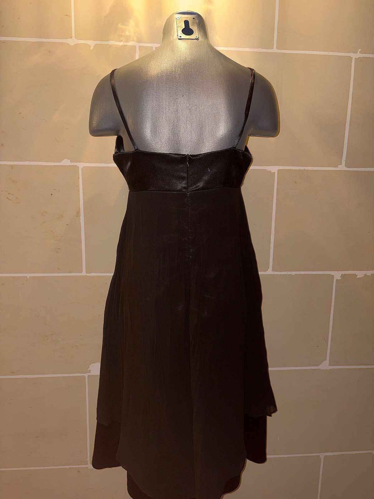 Fancy Black Satin Dress EU42 - photo 4