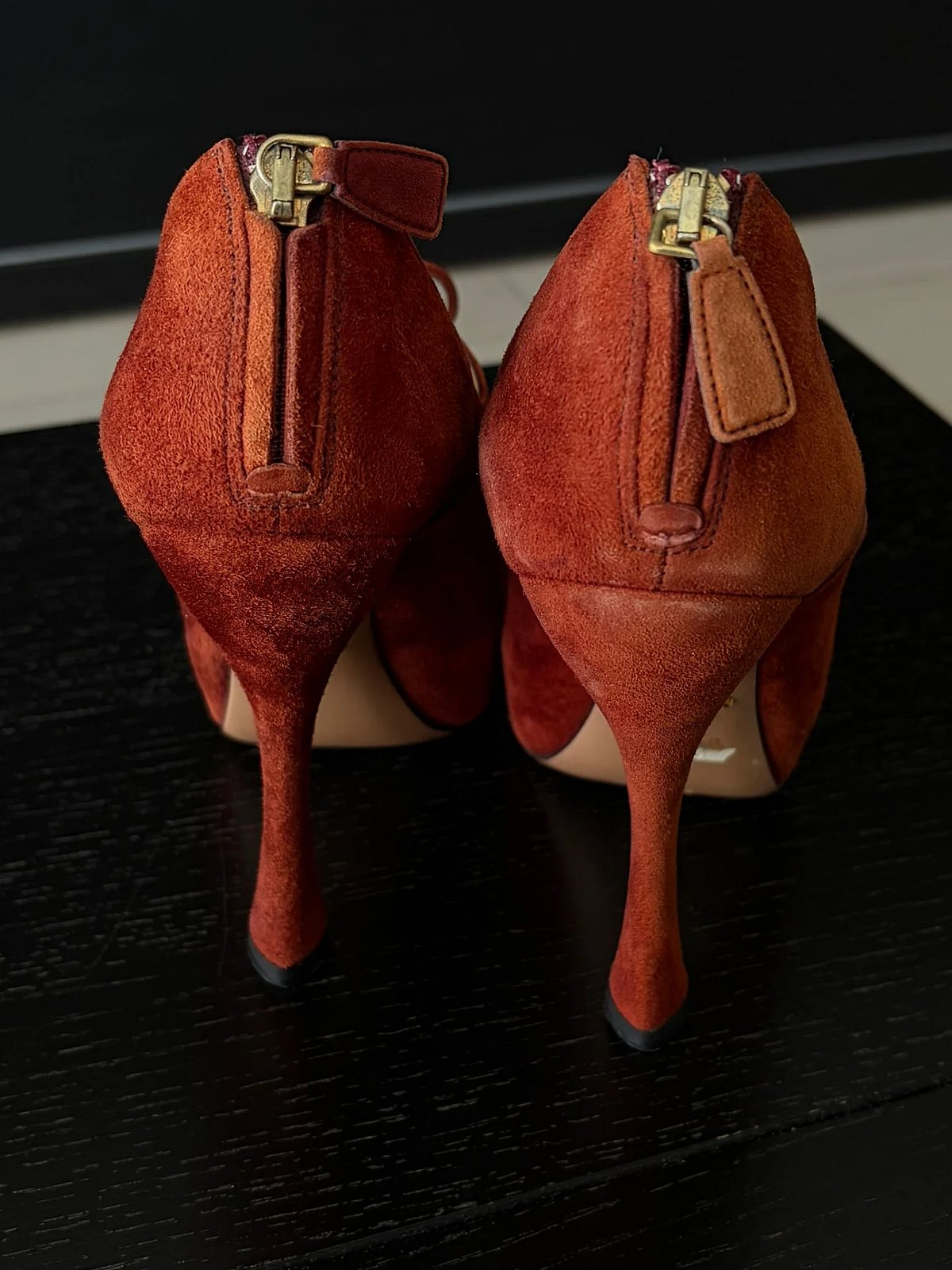 Takkuna Għolja Prada Suede Lace Up Platform - photo 6