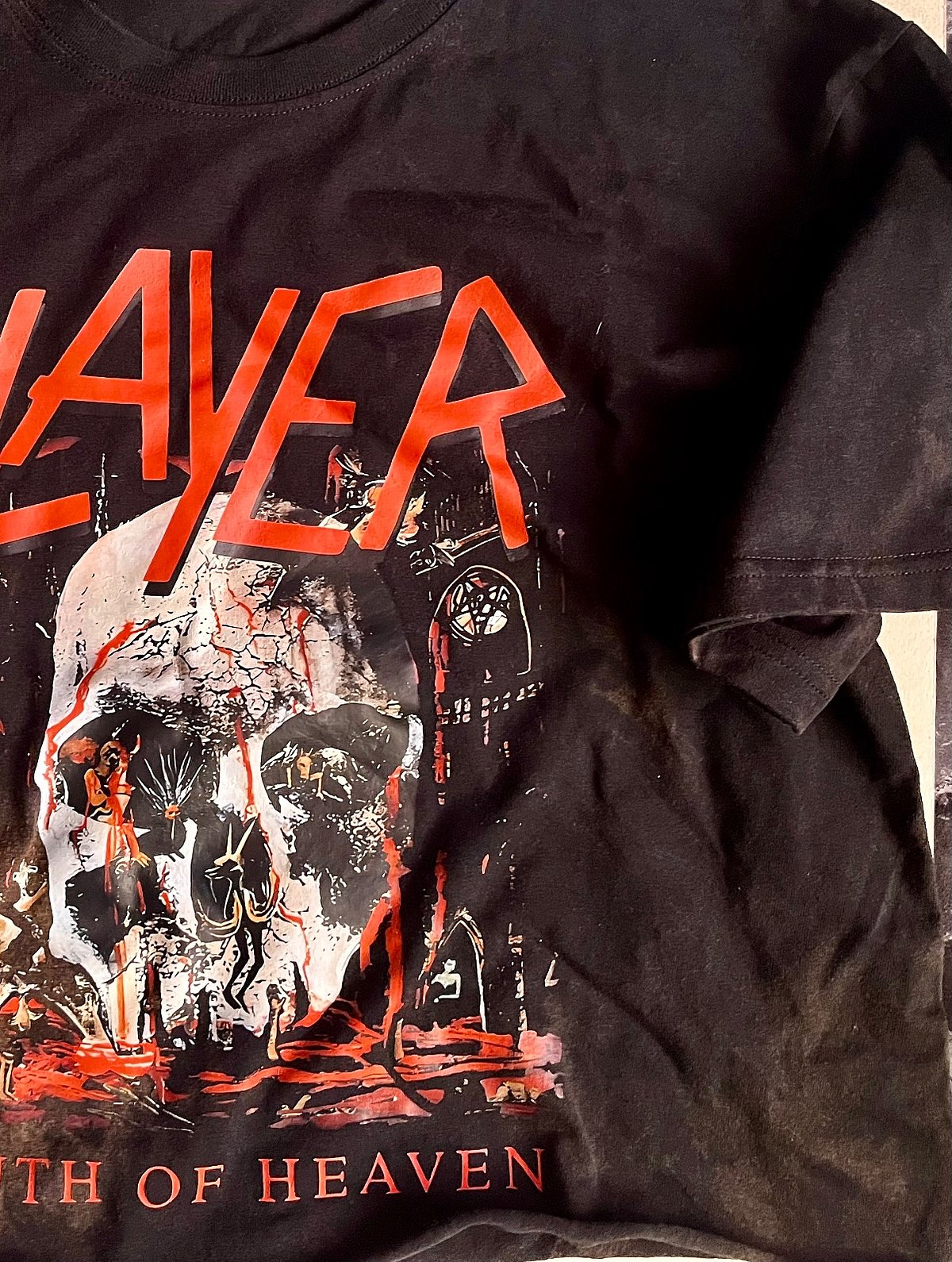 Washed out Slayer band tee  - photo 2