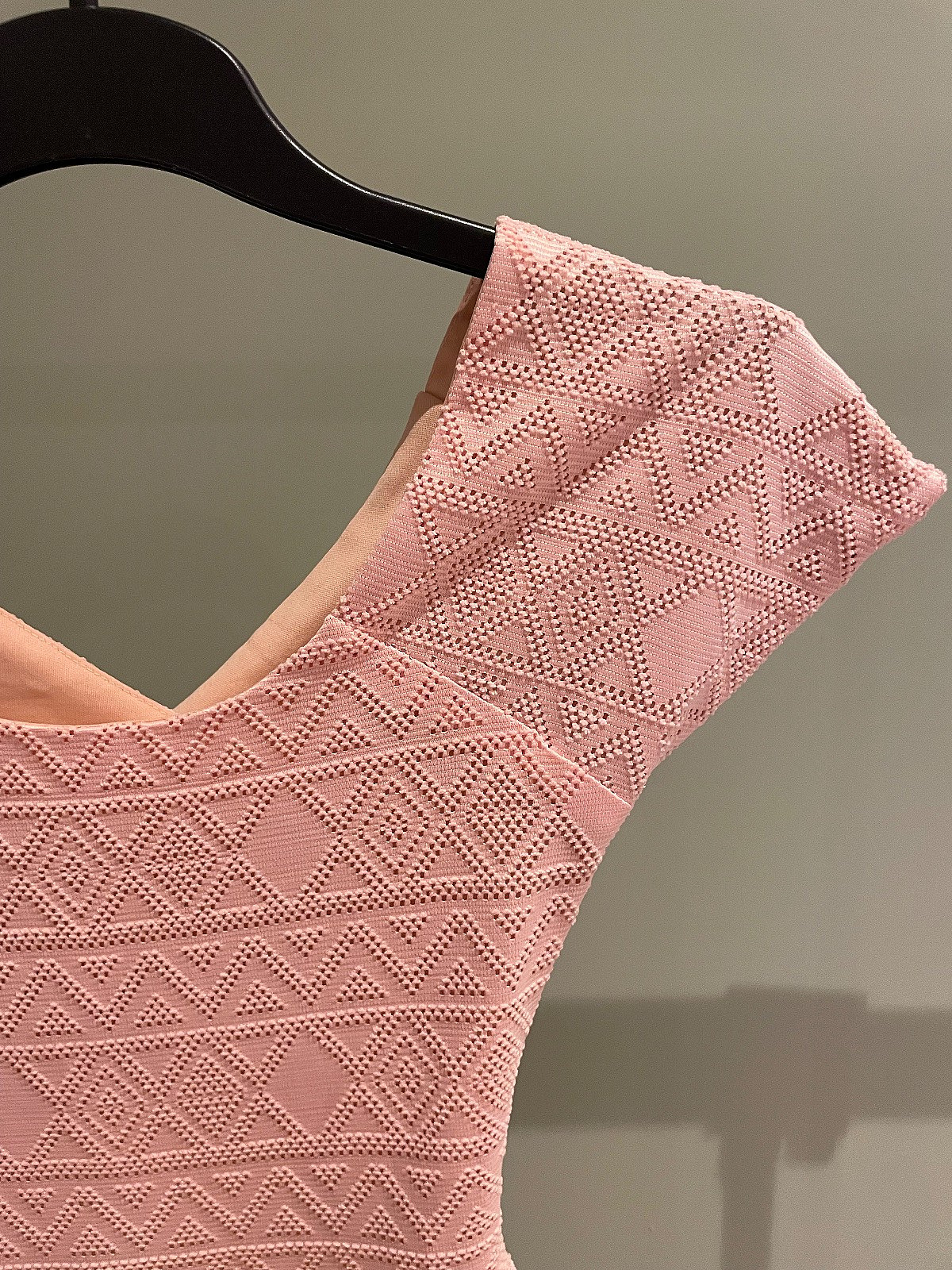 Textured pink skater dress - photo 2