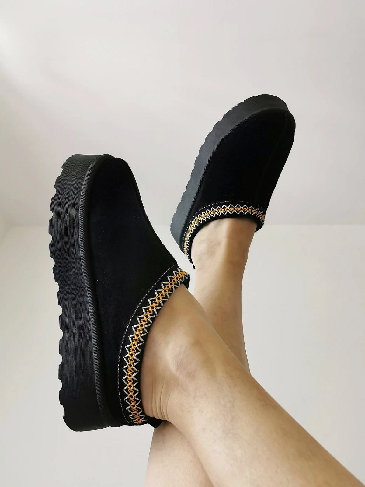 Mules slip-on suwed bil-pjattaforma - photo 3