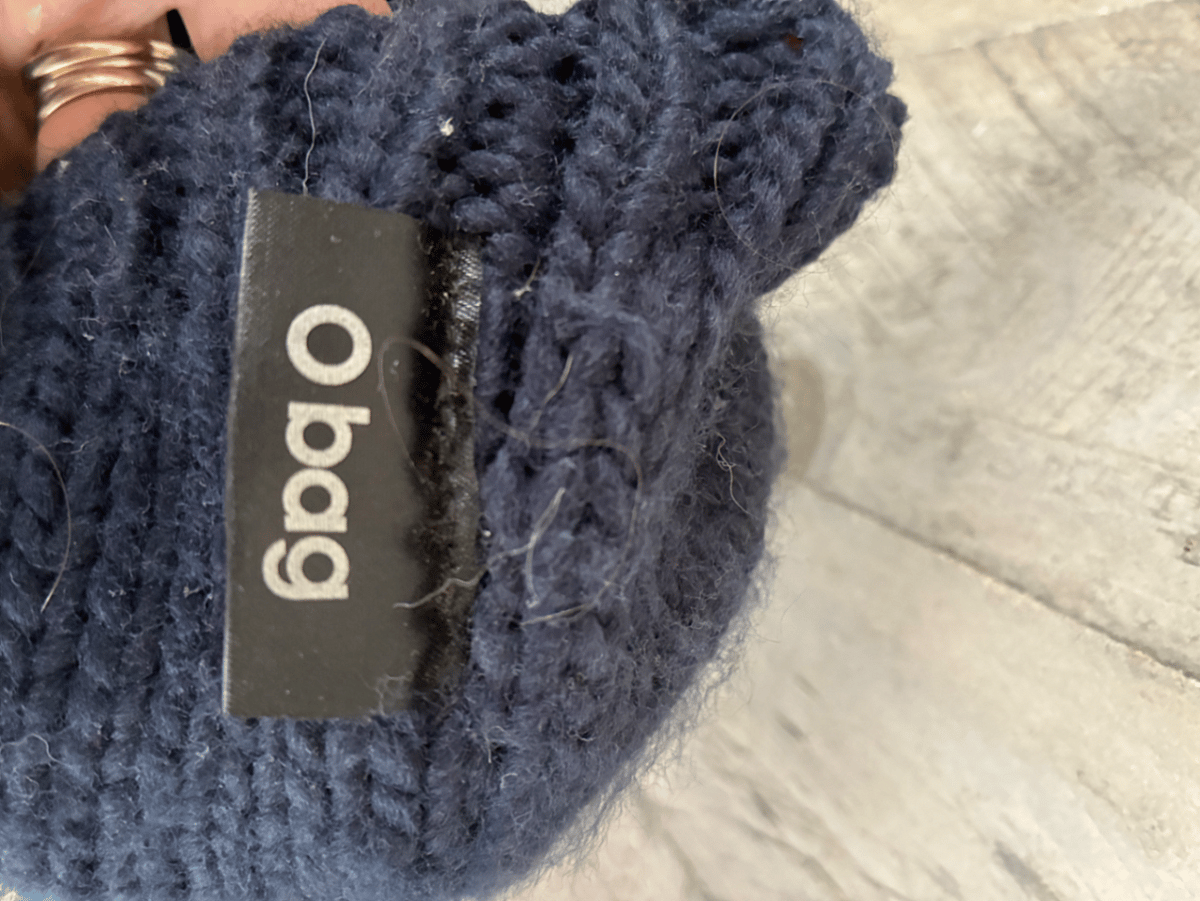 Handbag O Bag Roża bi Trim tal-Knit - photo 3