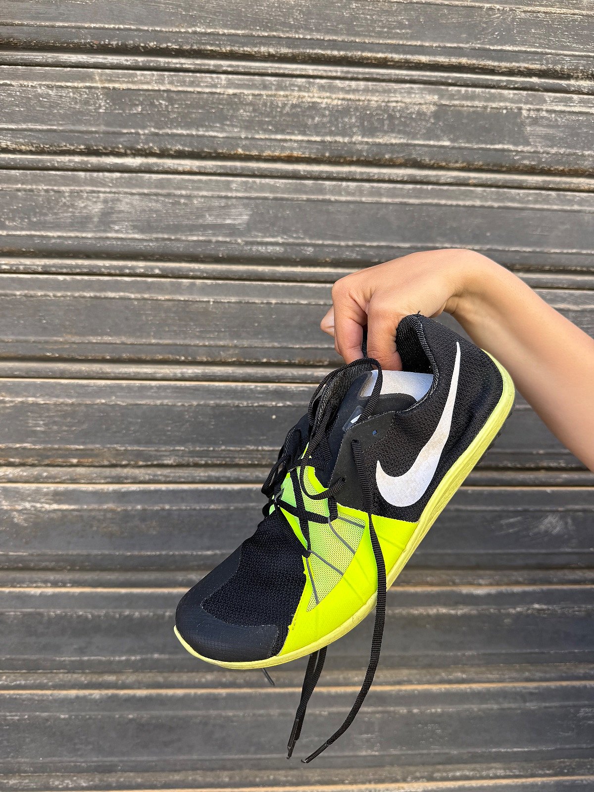 Nike Black Neon Spiked Running Shoes - photo 2