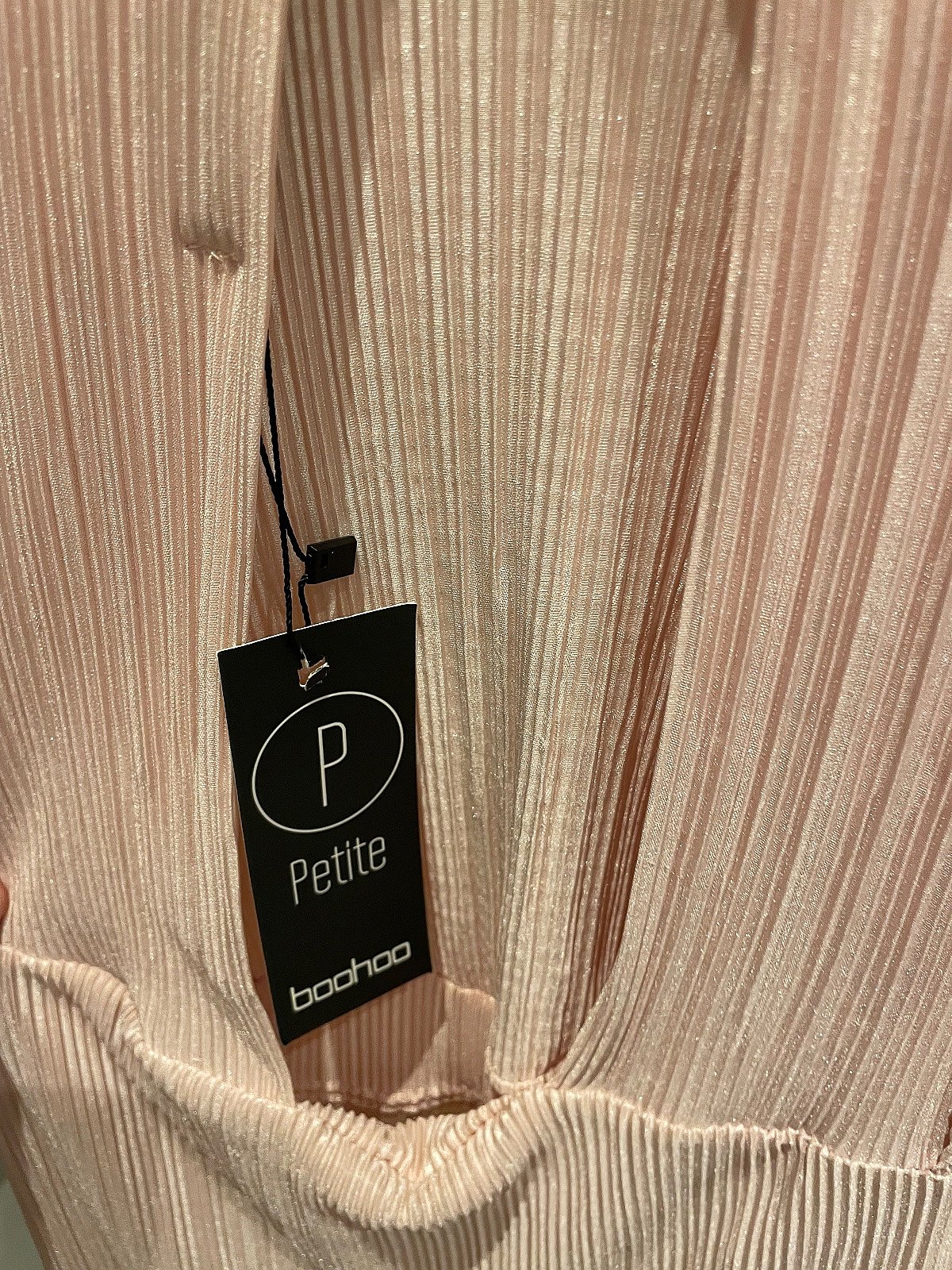 Pink Pleated Petite Dress - photo 3