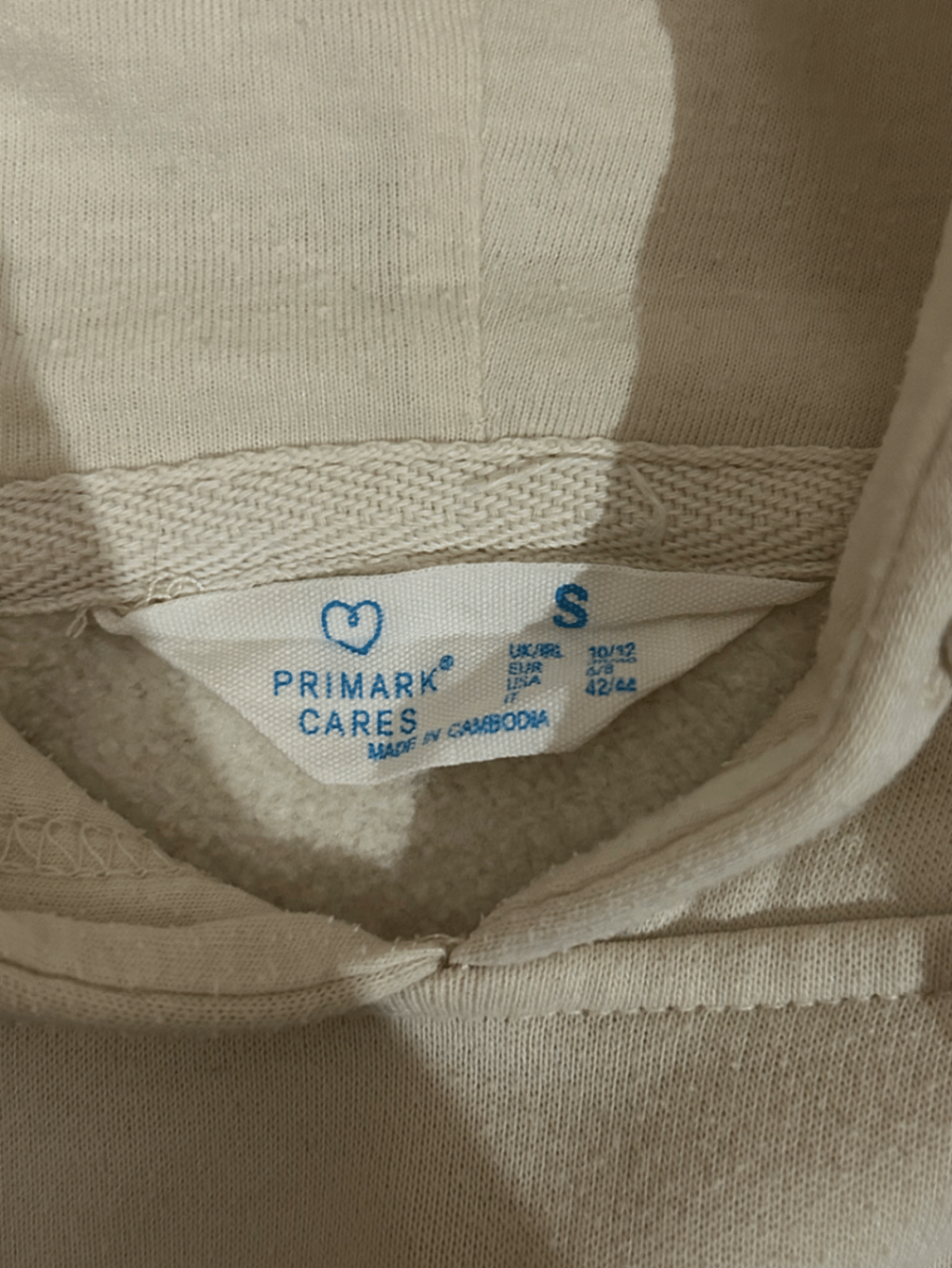Hoodie Primark Krema bi Slogan Kalm - photo 2