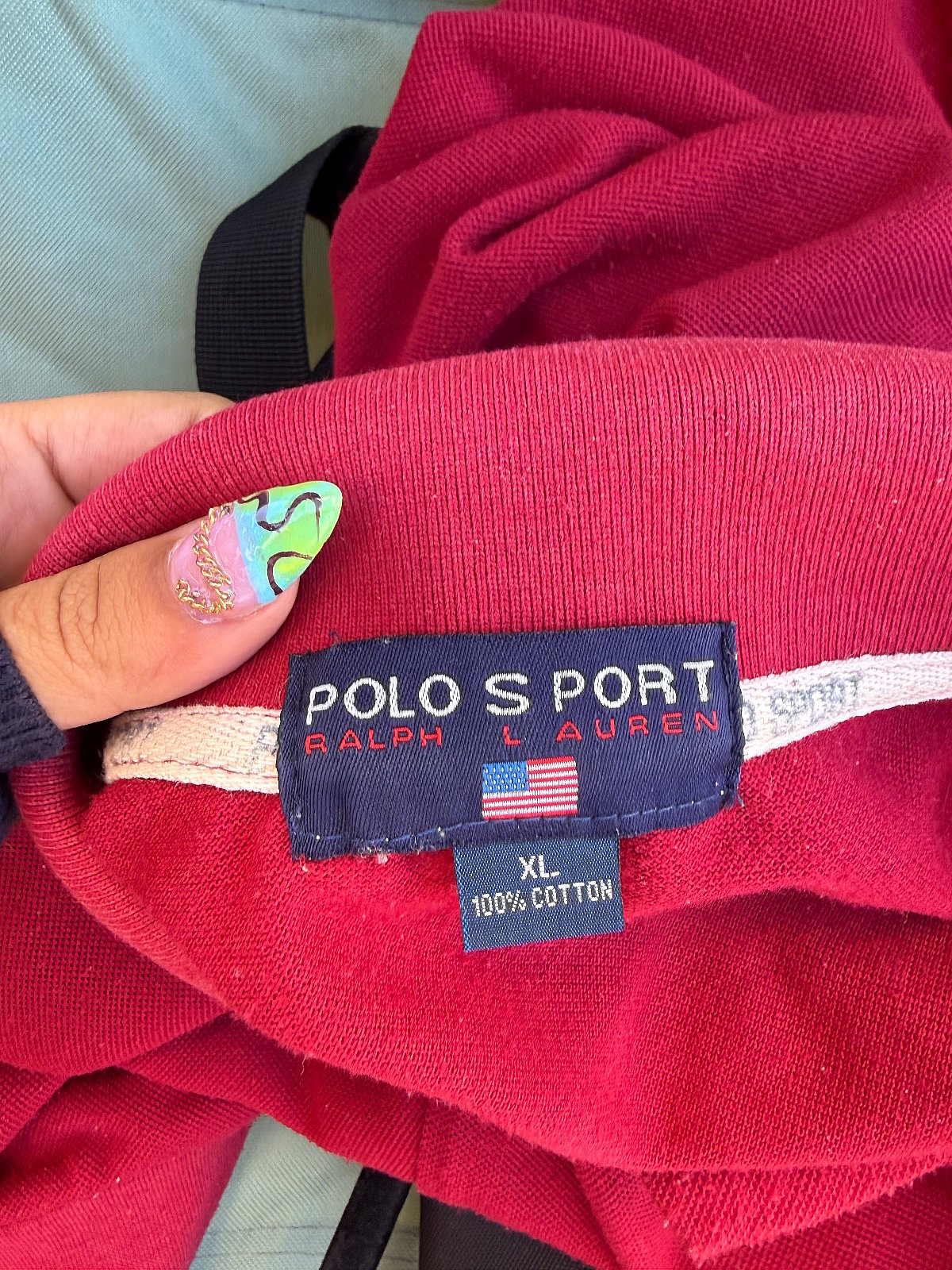 Polo rojo de manga larga - photo 4