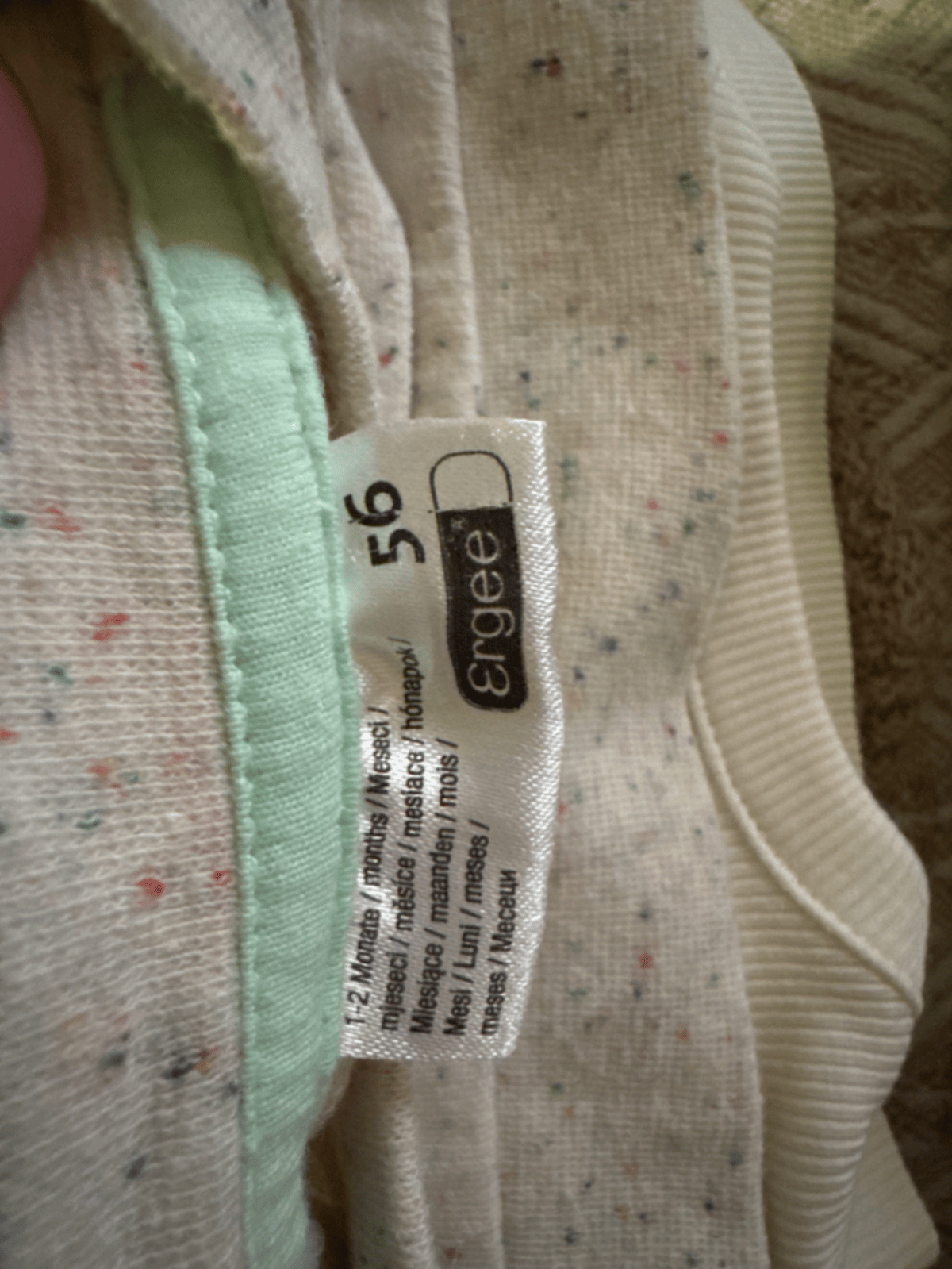 Sudadera de manga larga color crema con motas - photo 3