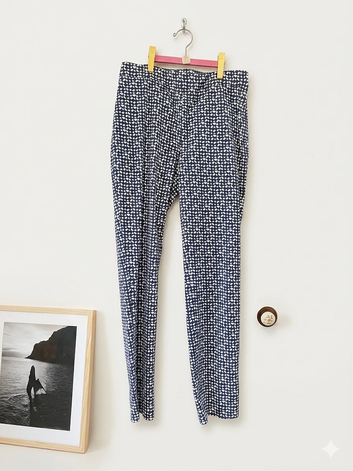ZARA Patterned Slim Fit Trousers - photo 2