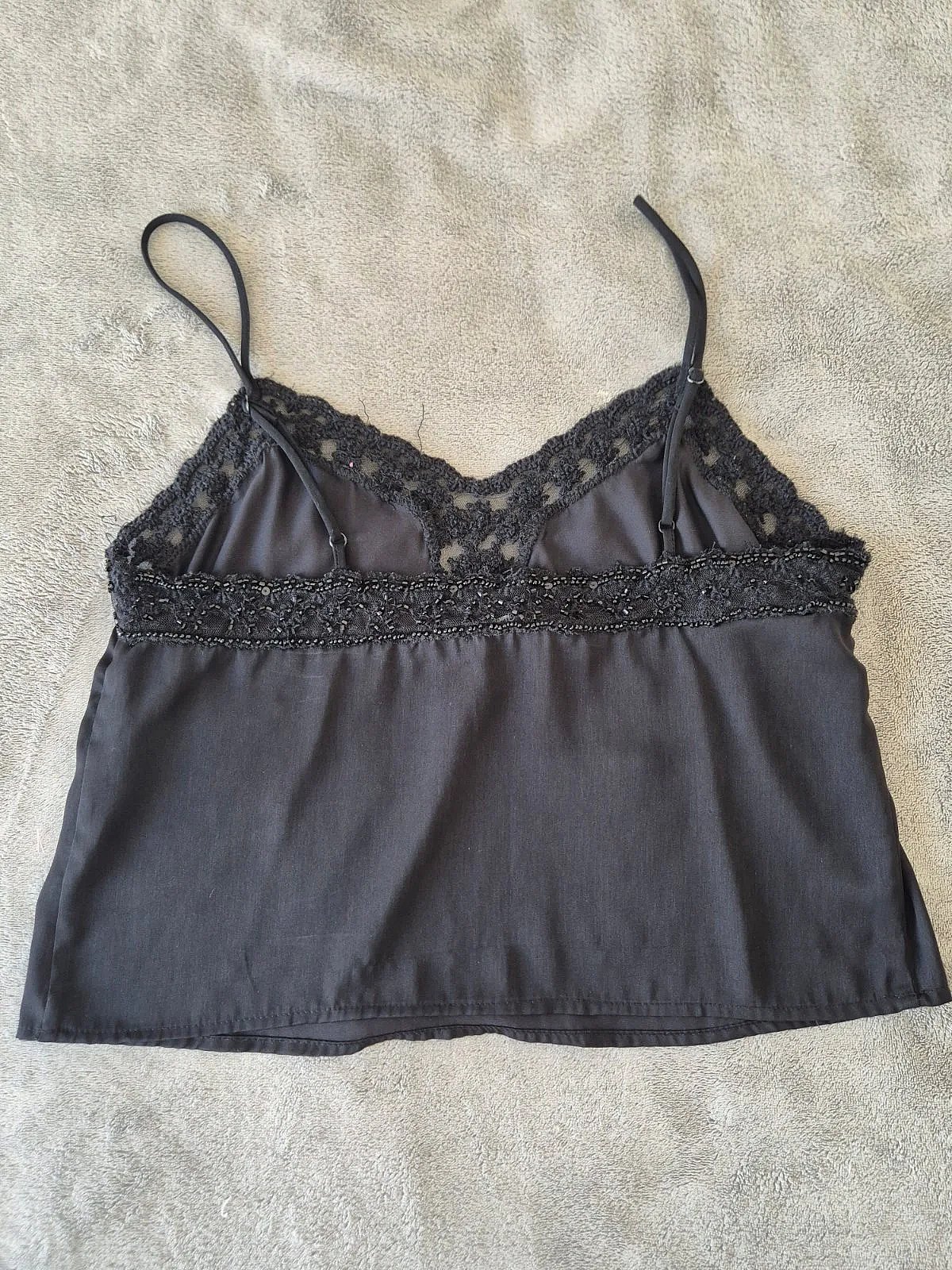 Top a spalline con perline / Top corto Bershka - photo 3