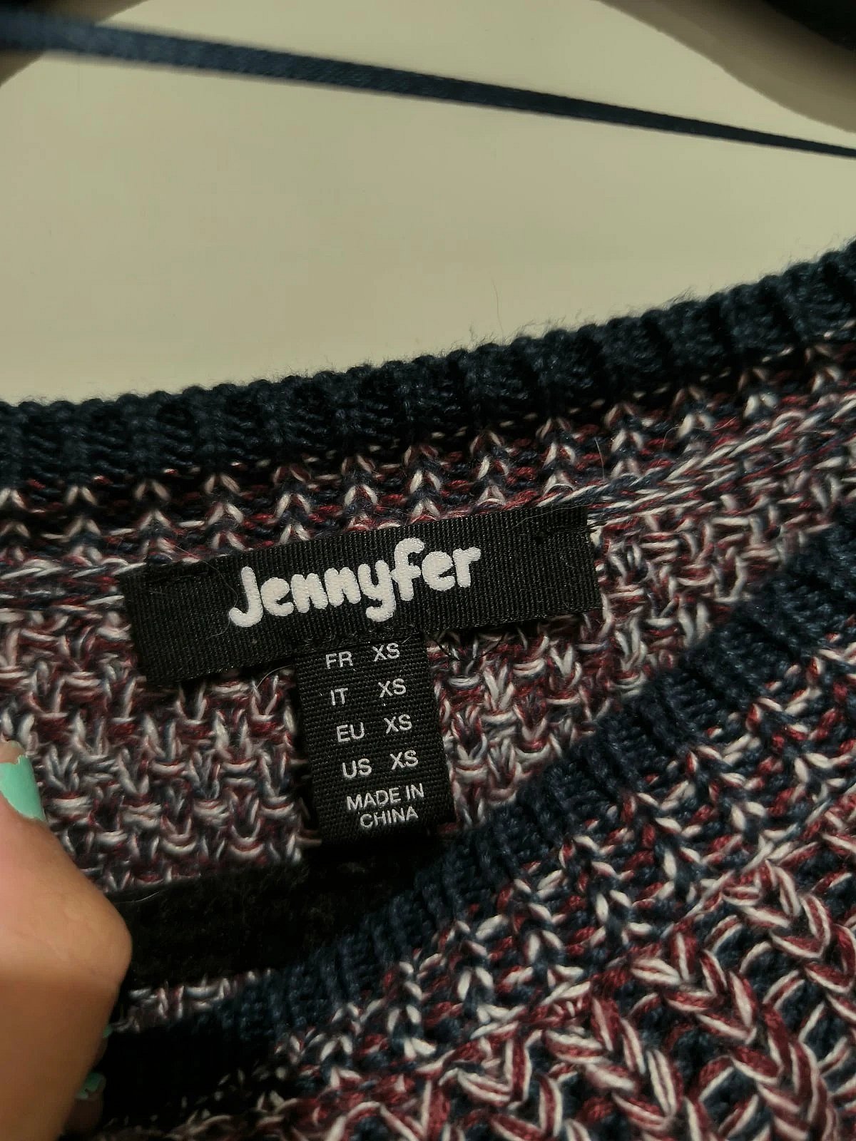 Sweater b'għonq tond bil-labar Jennyfer - photo 3
