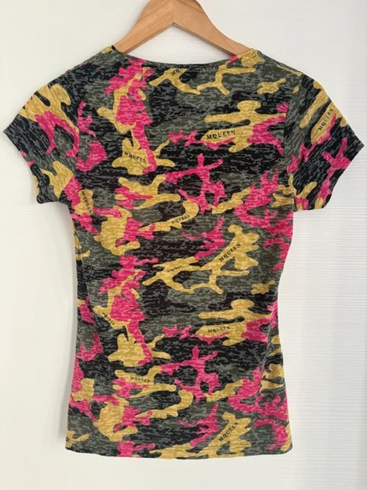 Camo Skull Print Graphic T-Shirt - photo 2
