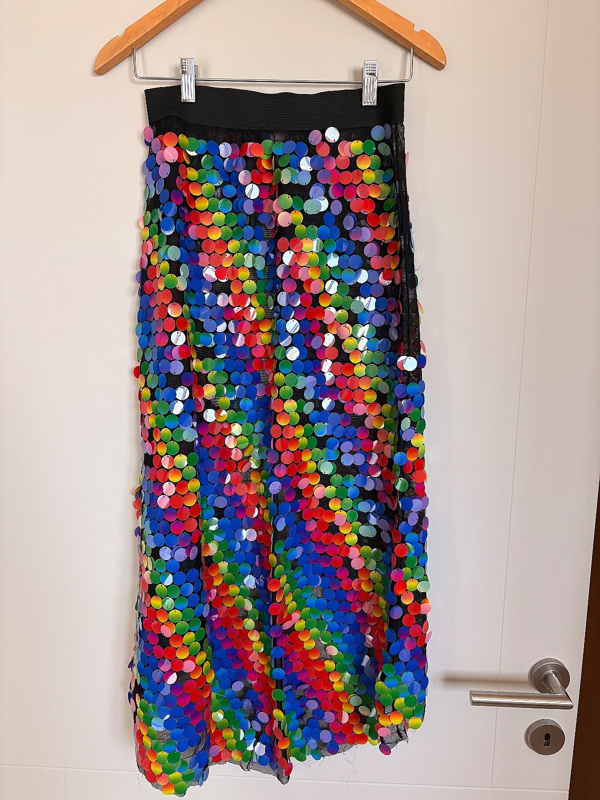 Rainbow Sequin Sheer Party Skirt - photo 4