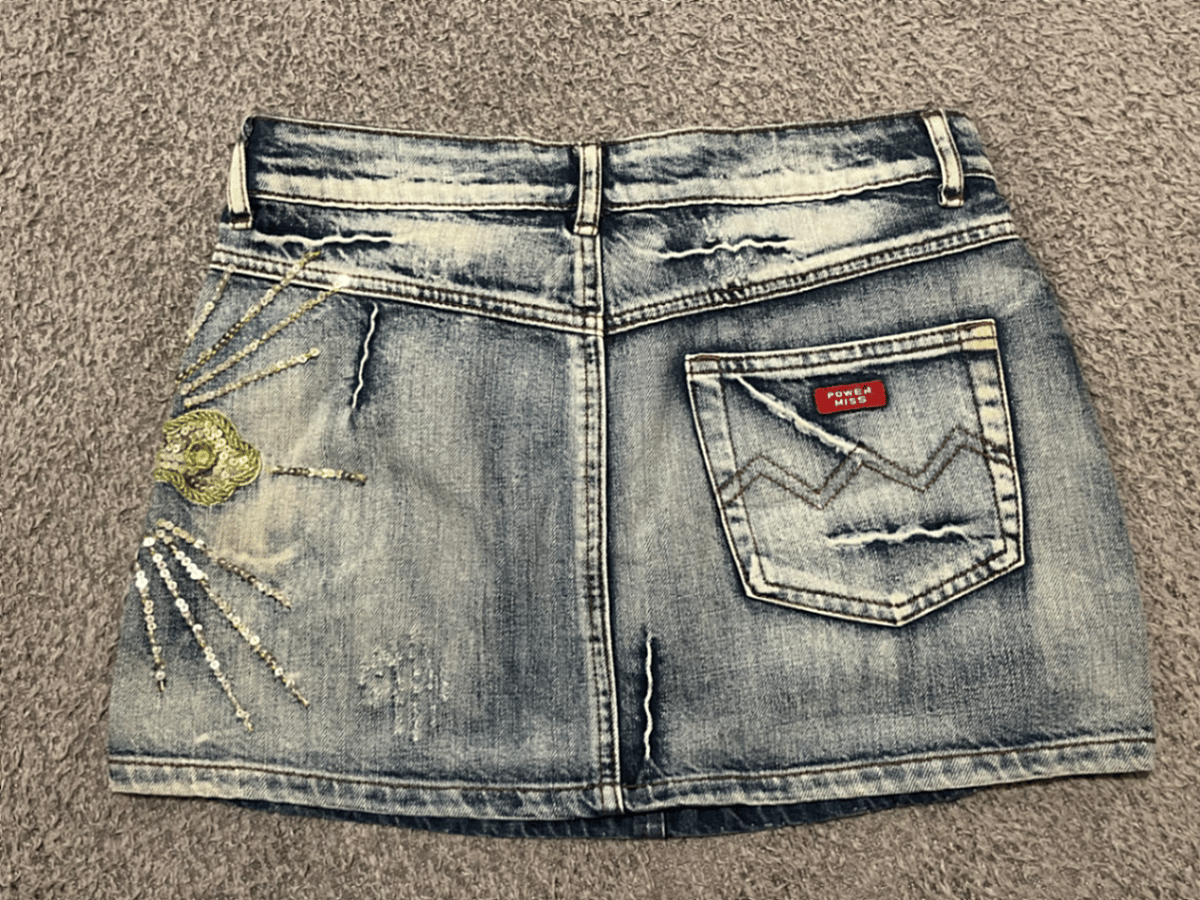 Dbielet Mini tad-Denim Imżejna - photo 2