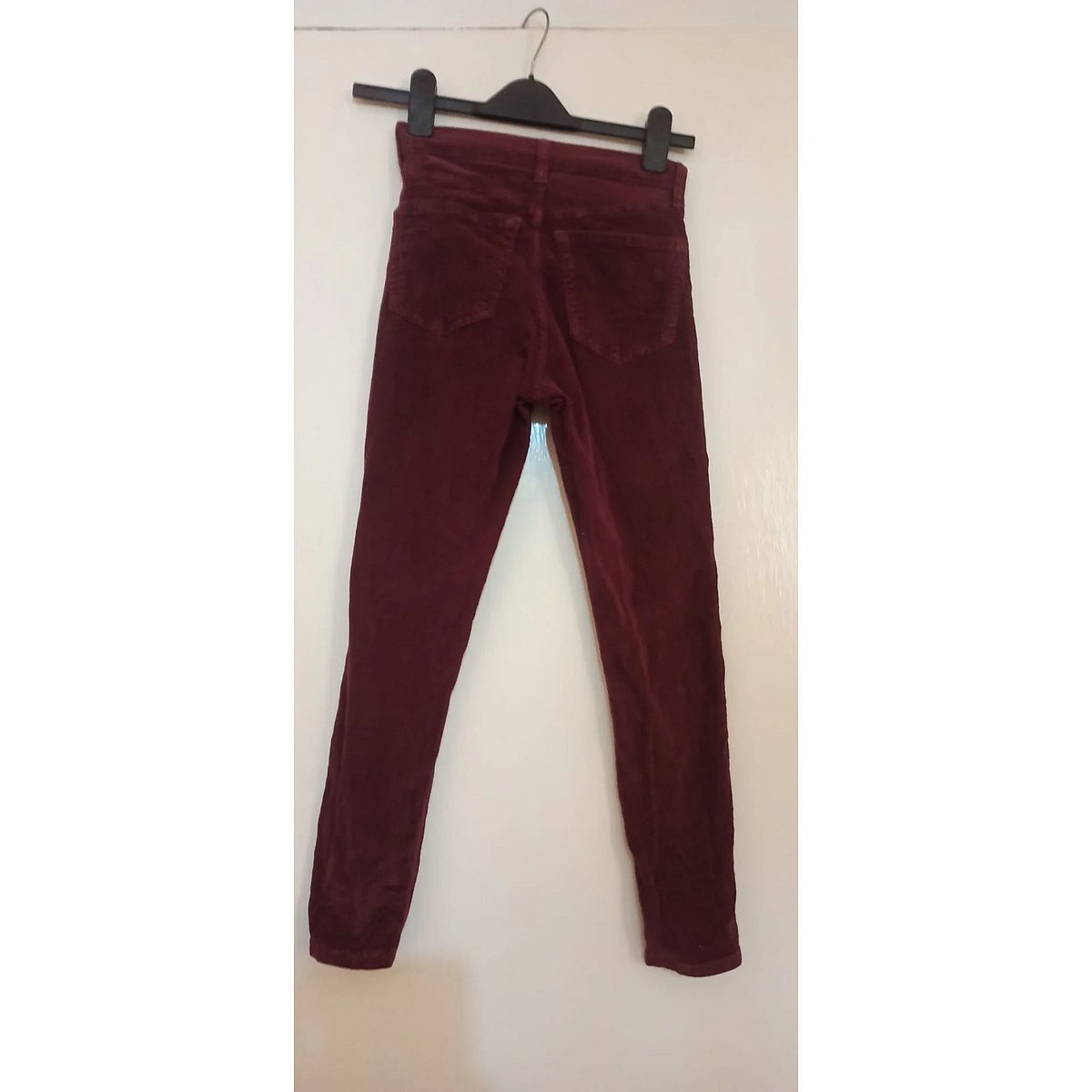 Jeans Skinny ta' Topshop Oxblood Jamie Corduroy għall-Ankle Grazer - photo 2