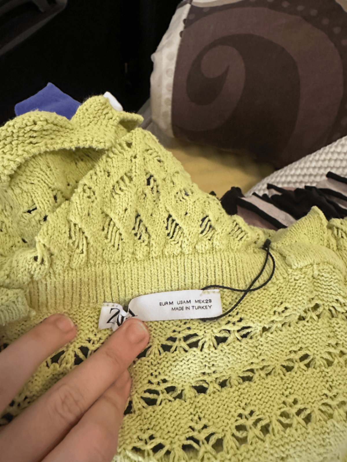 Abito in maglia all'uncinetto verde lime - photo 3