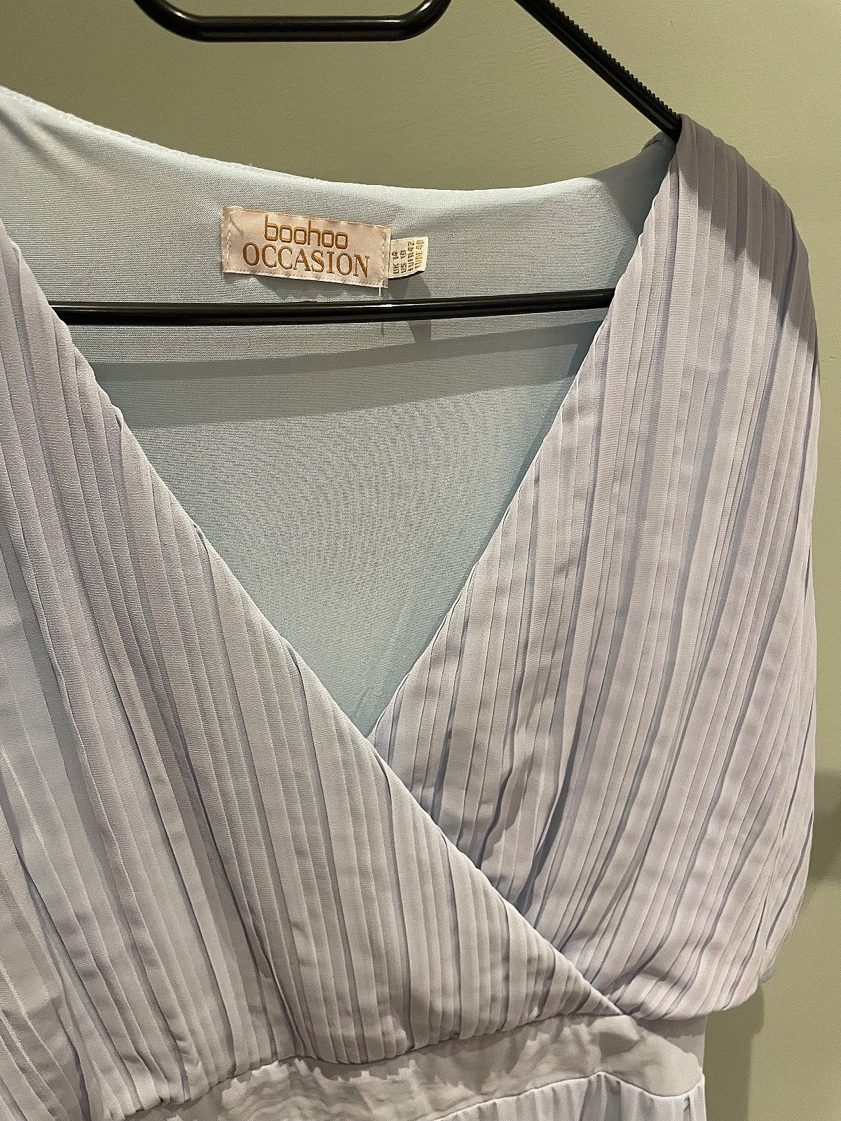 Pleated Light Blue Midi Dress - photo 2