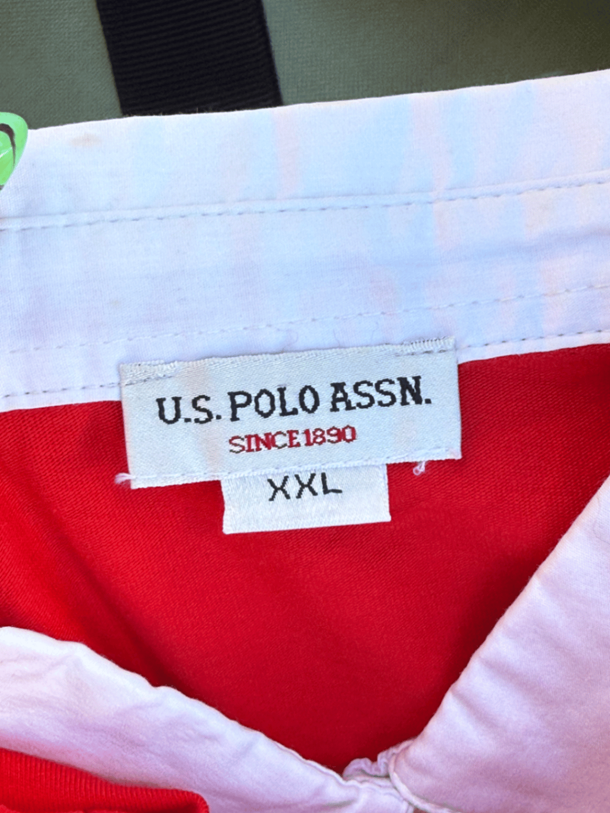 Polo Shirt b'kmiem qosra ħamra tal-US Polo - photo 4