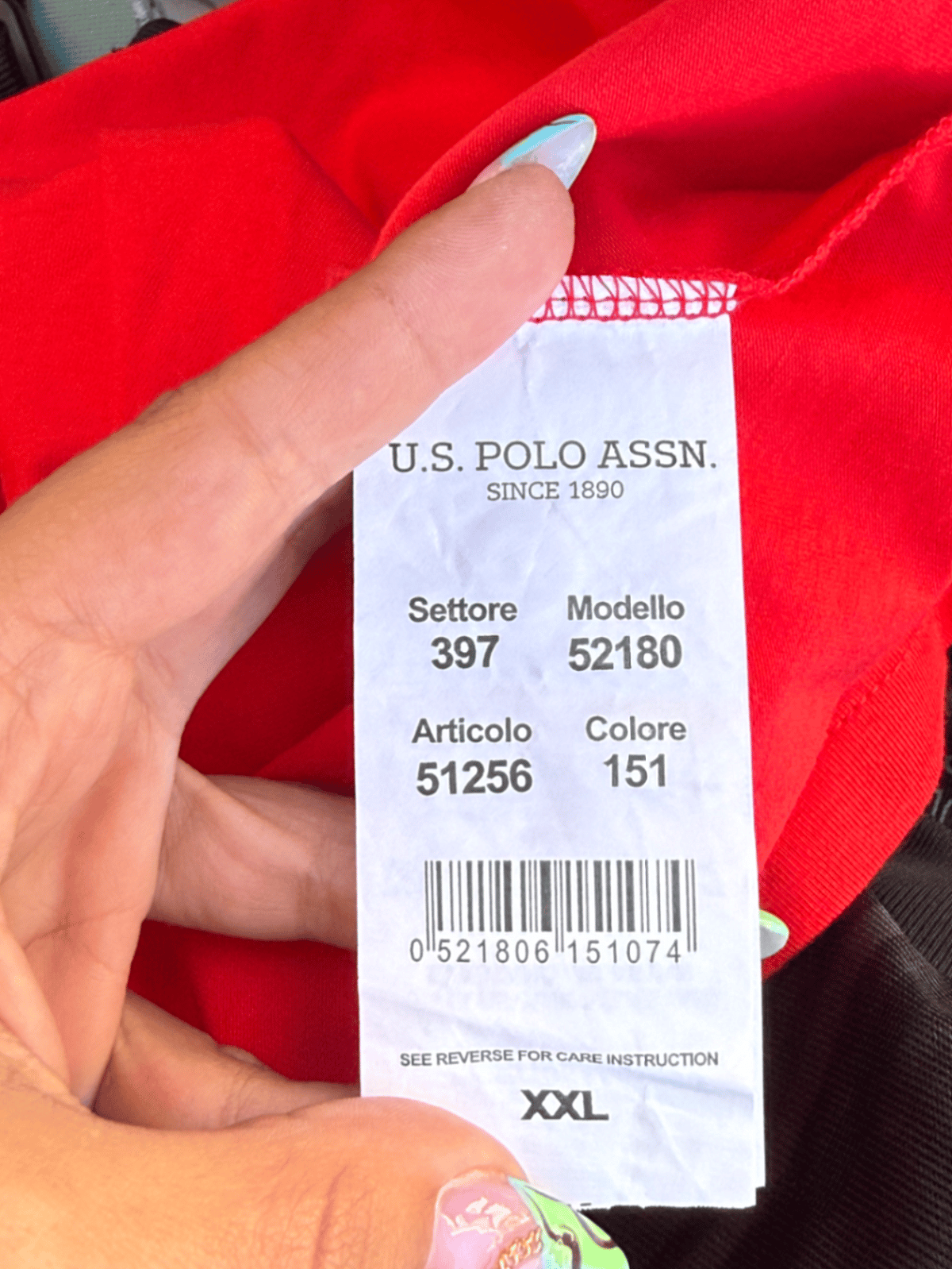 Polo Shirt b'kmiem qosra ħamra tal-US Polo - photo 3