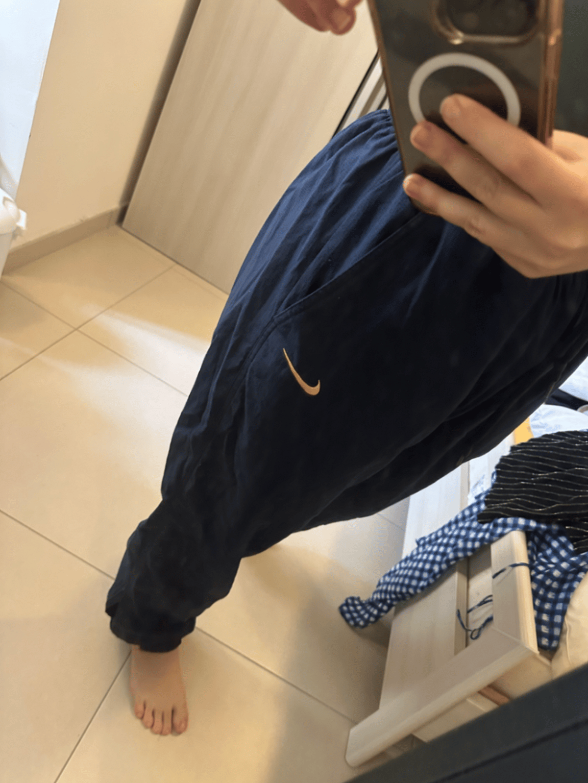 Nike Navy Team Track Trousers - photo 3